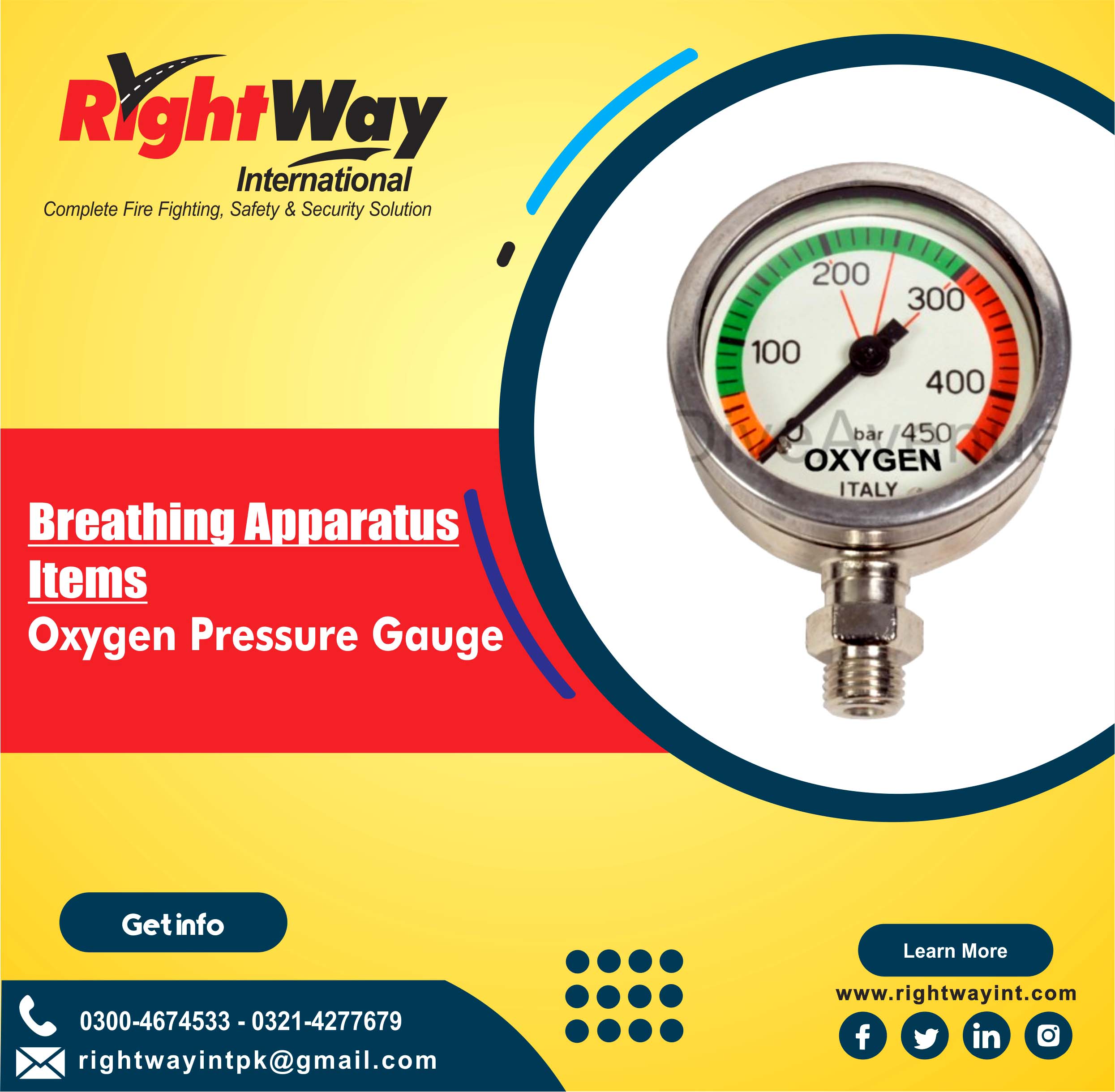 Oxygen Pressure Gauge