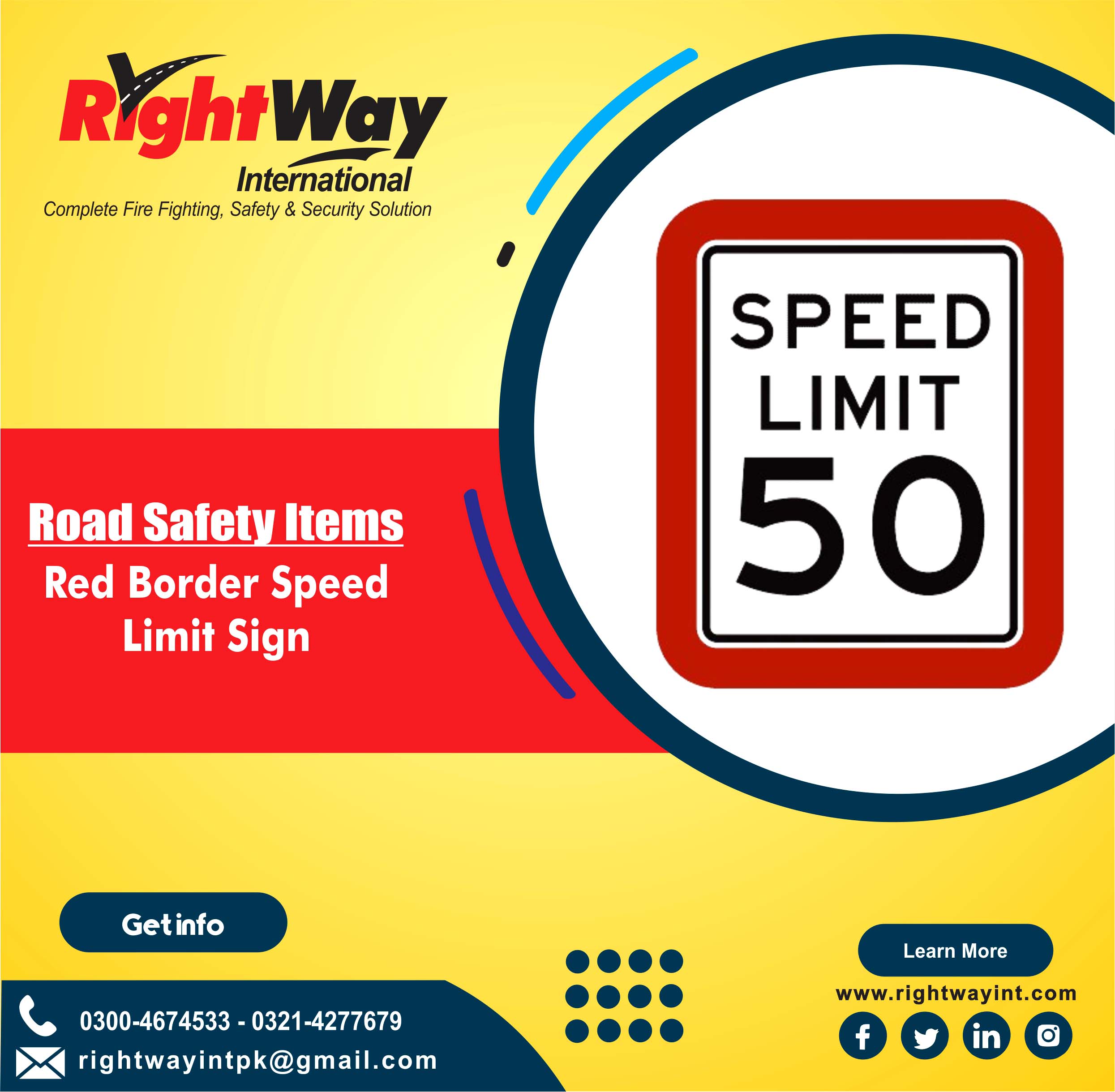 Red Border Speed Limit Sign