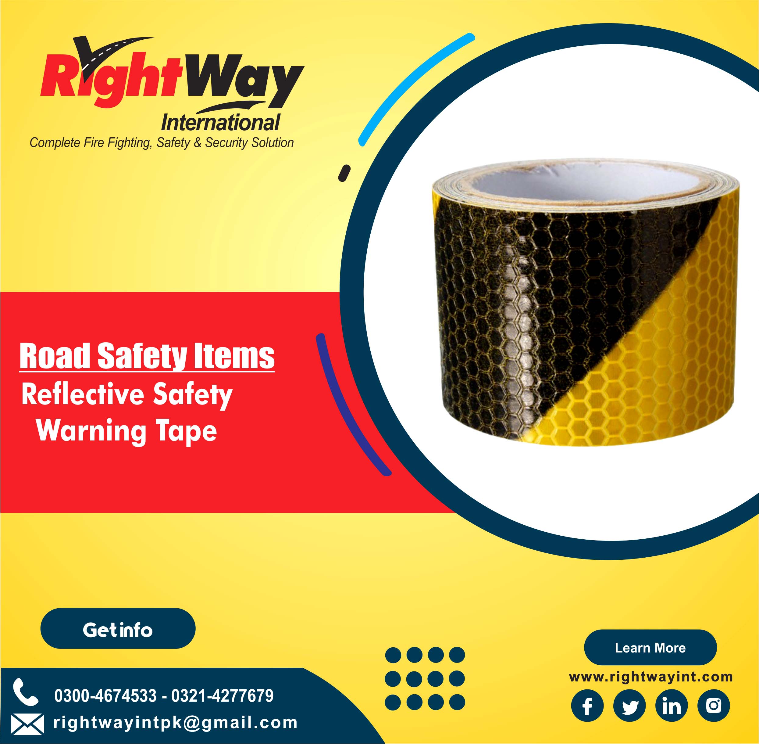 Reflective Safety Warning Tape