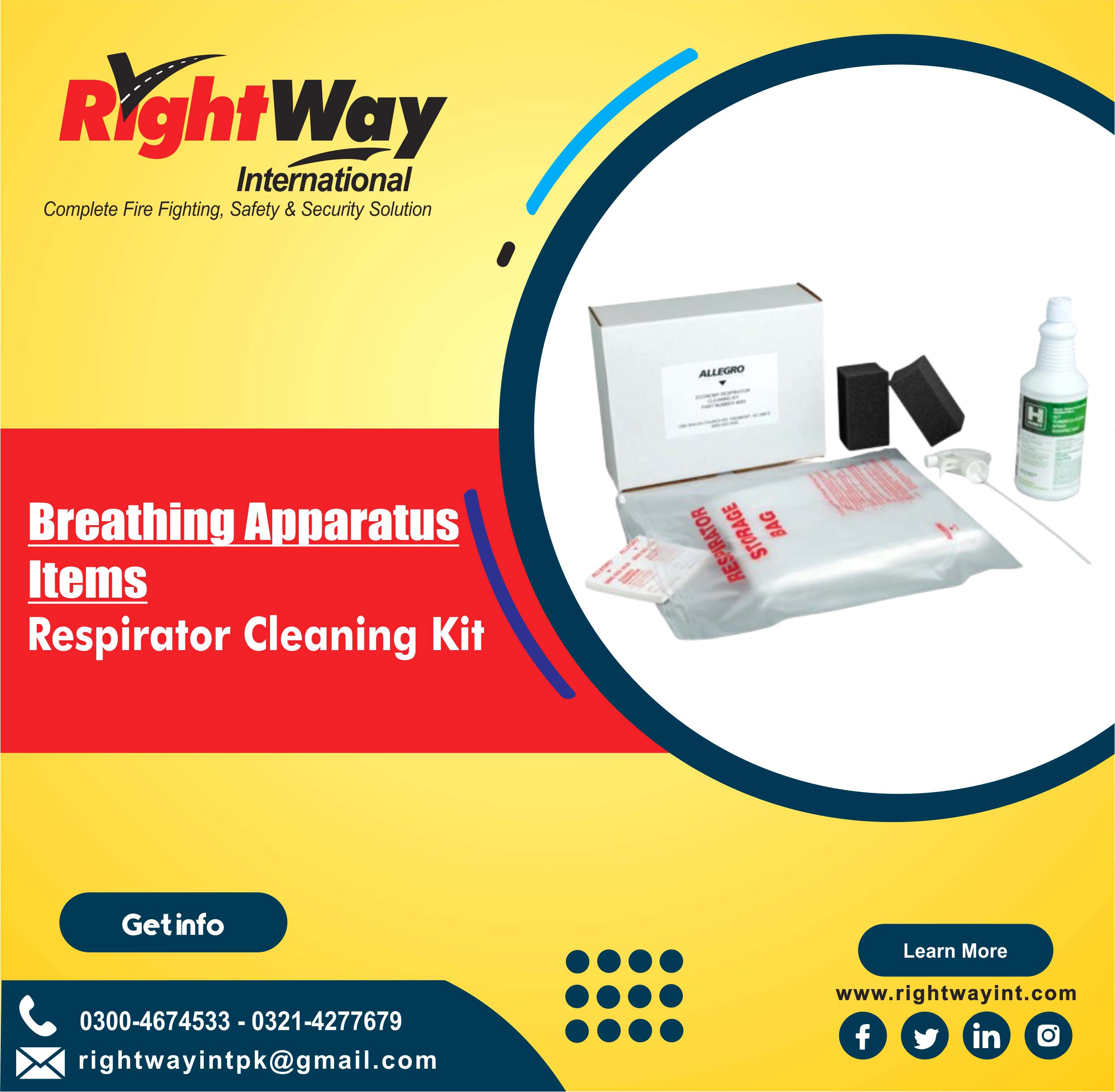 Respirator Cleaning Kit Economy