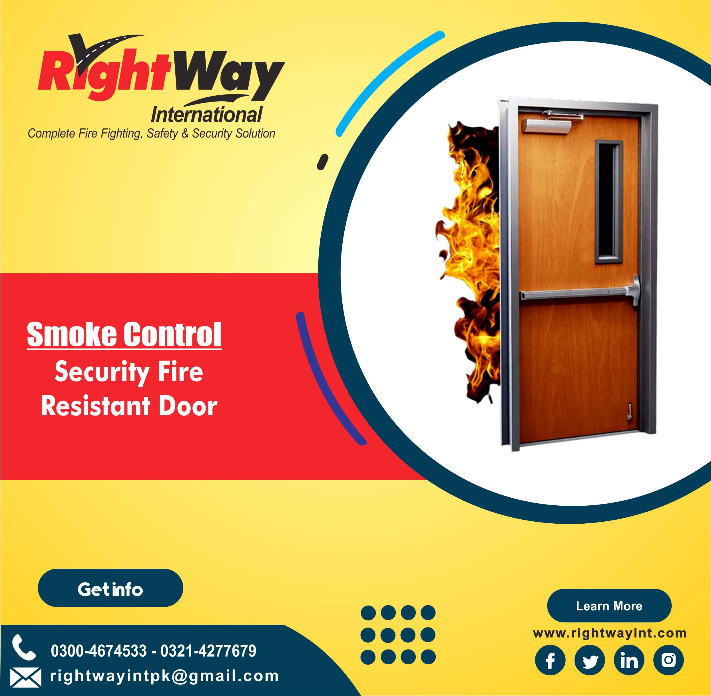 Security Fire Resistant Door