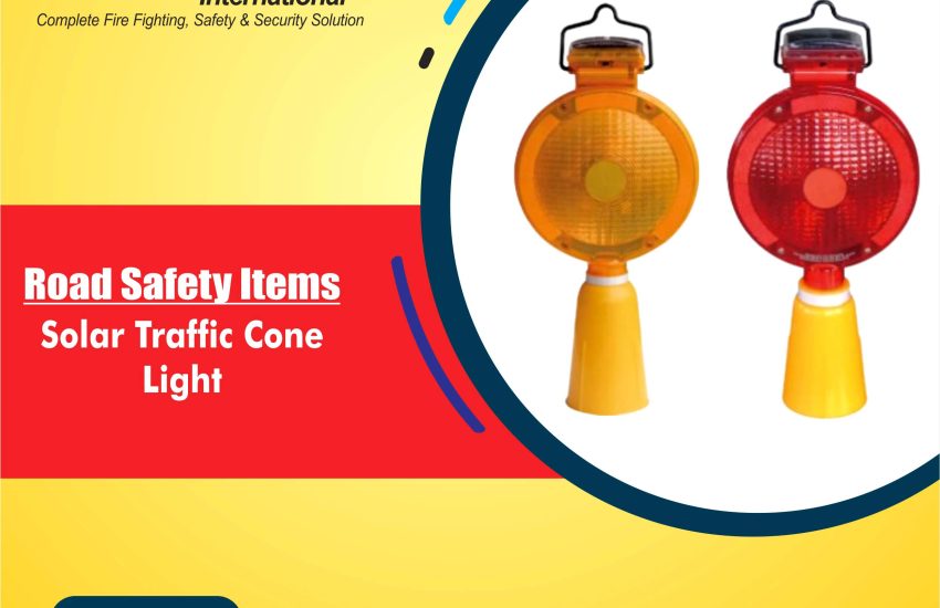 Solar Traffic Cone Light