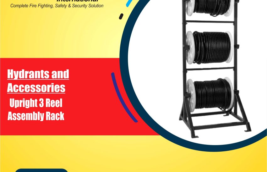 Upright 3 Reel Assembly Rack