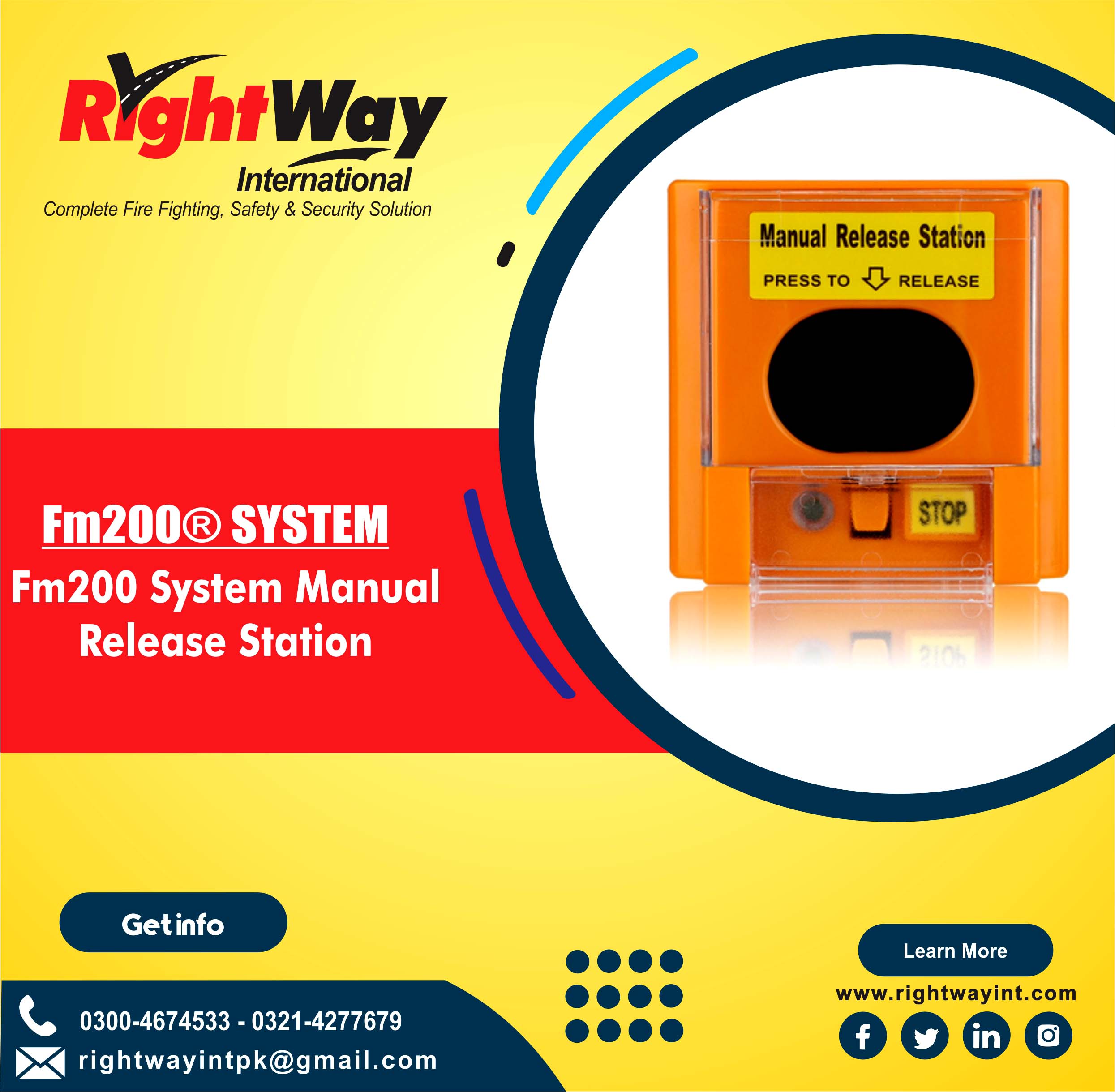 FM-200 System Manual Release Station