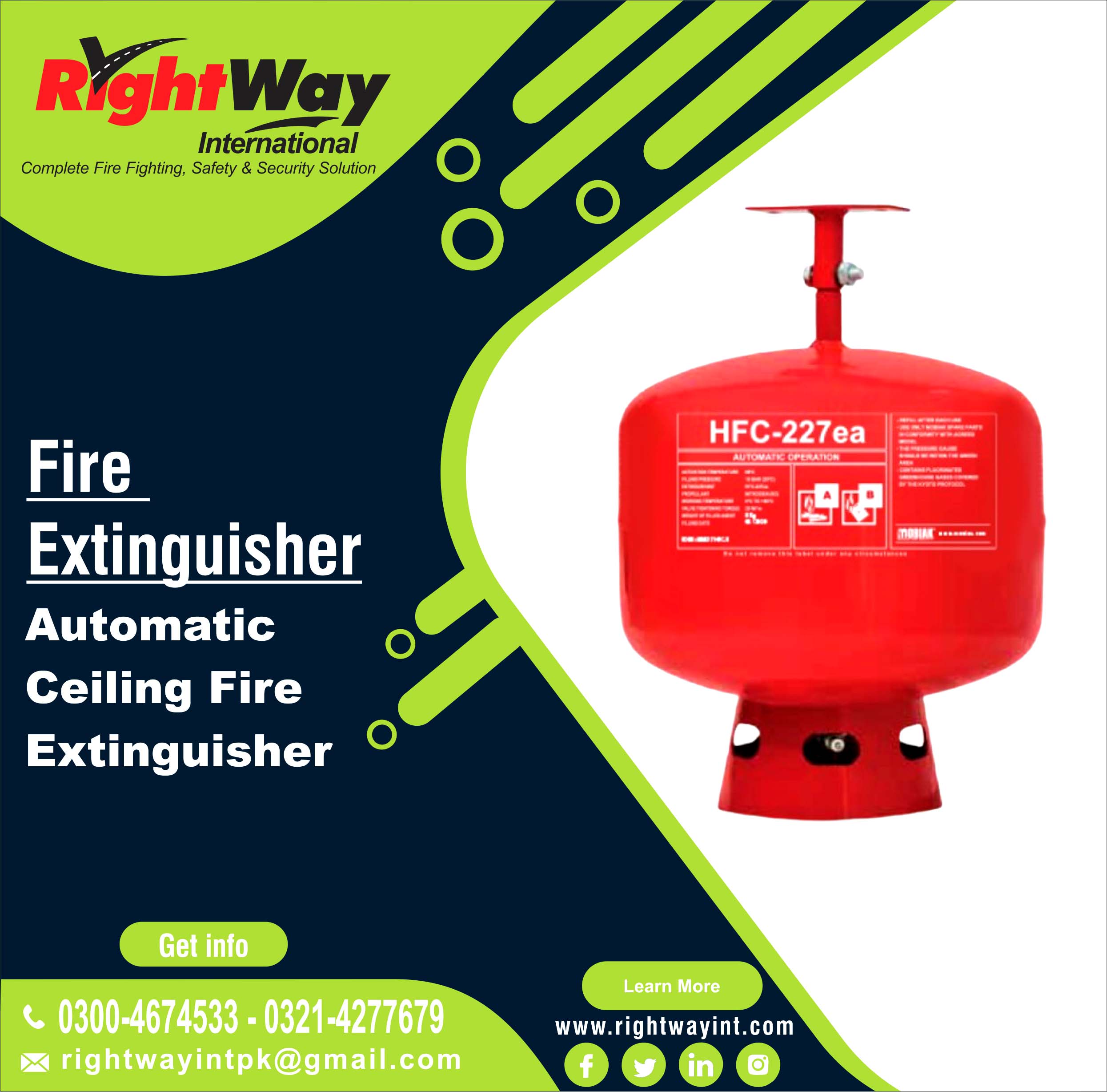 Automatic Ceiling Fire Extinguisher