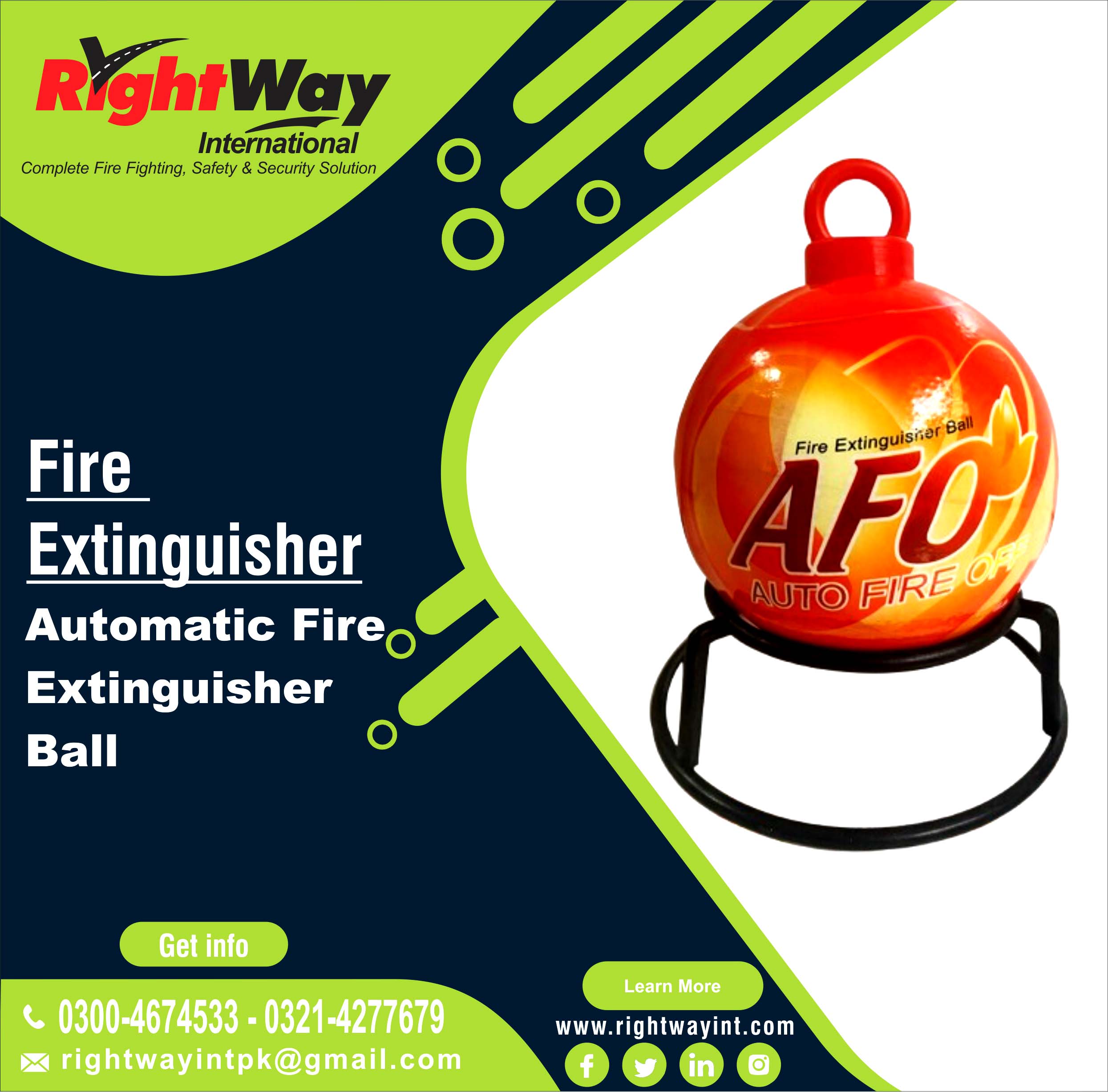 Automatic Fire Extinguisher Ball