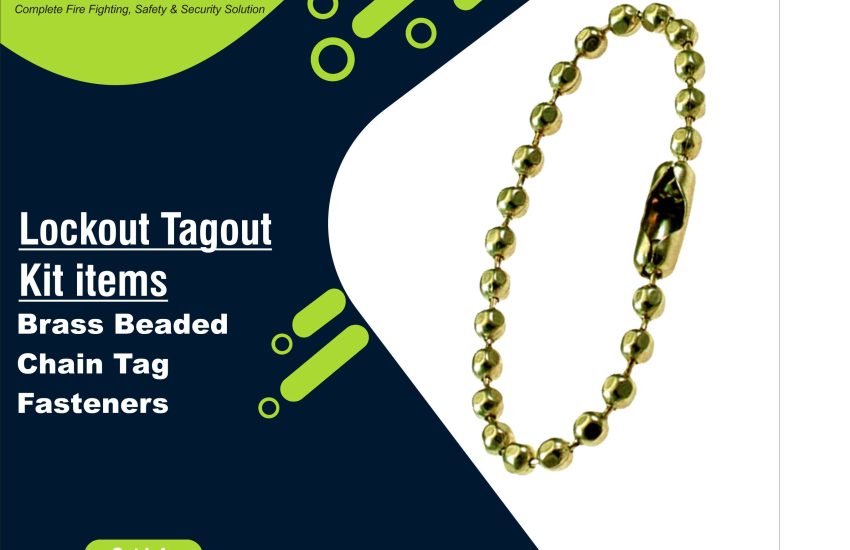 Brass Beaded Chain Tag Fasteners