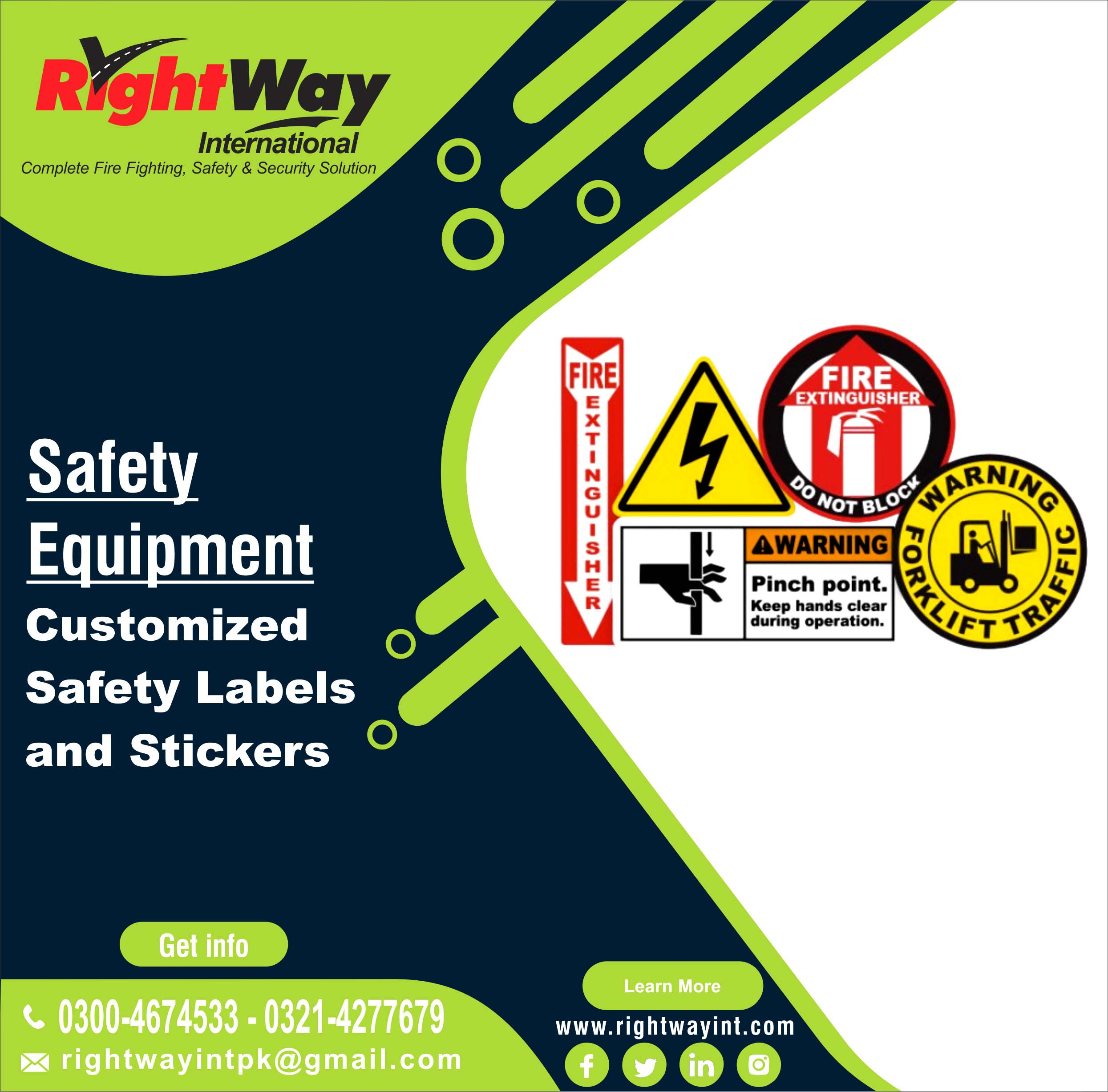 Customized Safety Labels and Stickers