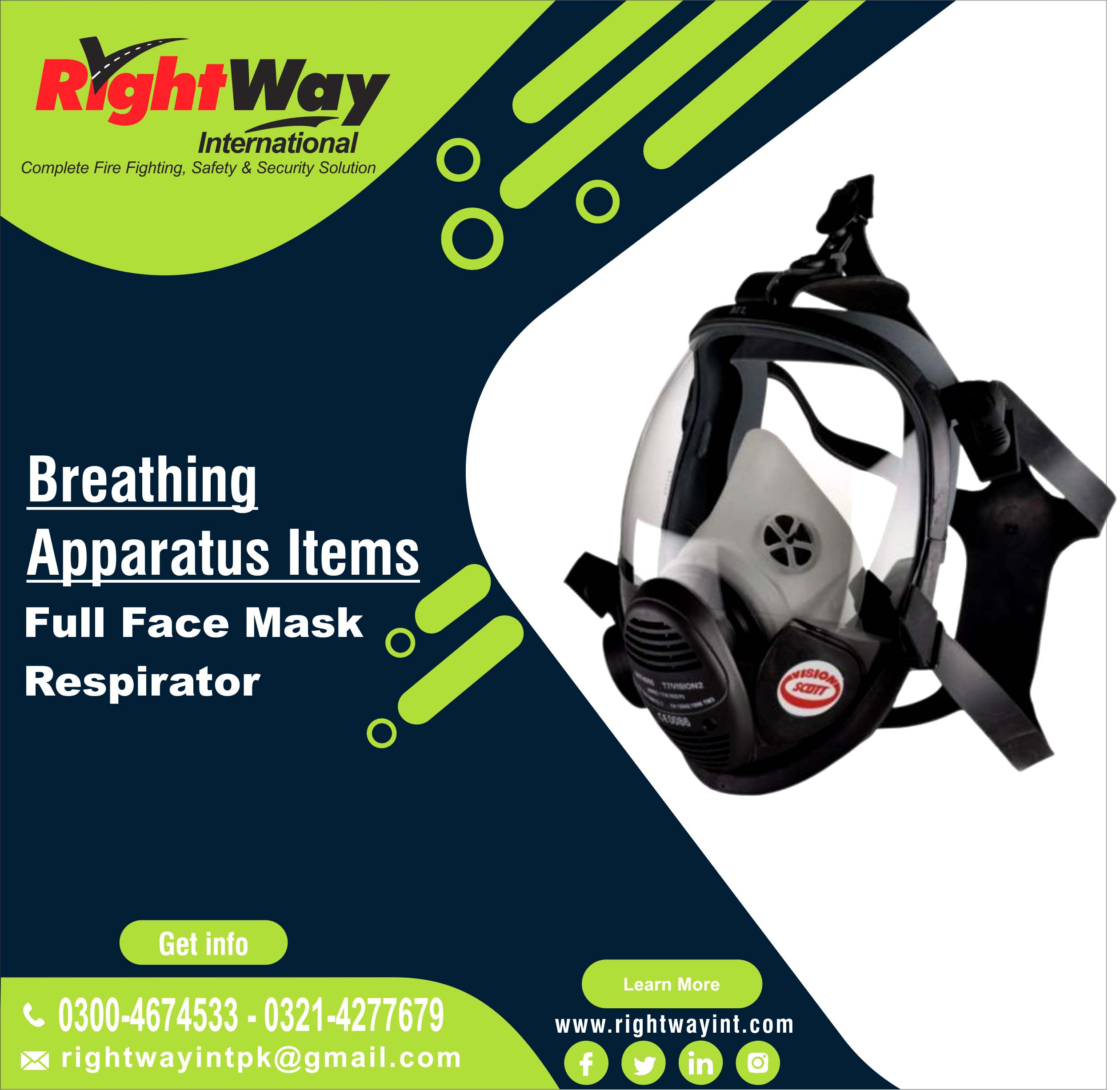 Reusable Full Face Mask Respirator