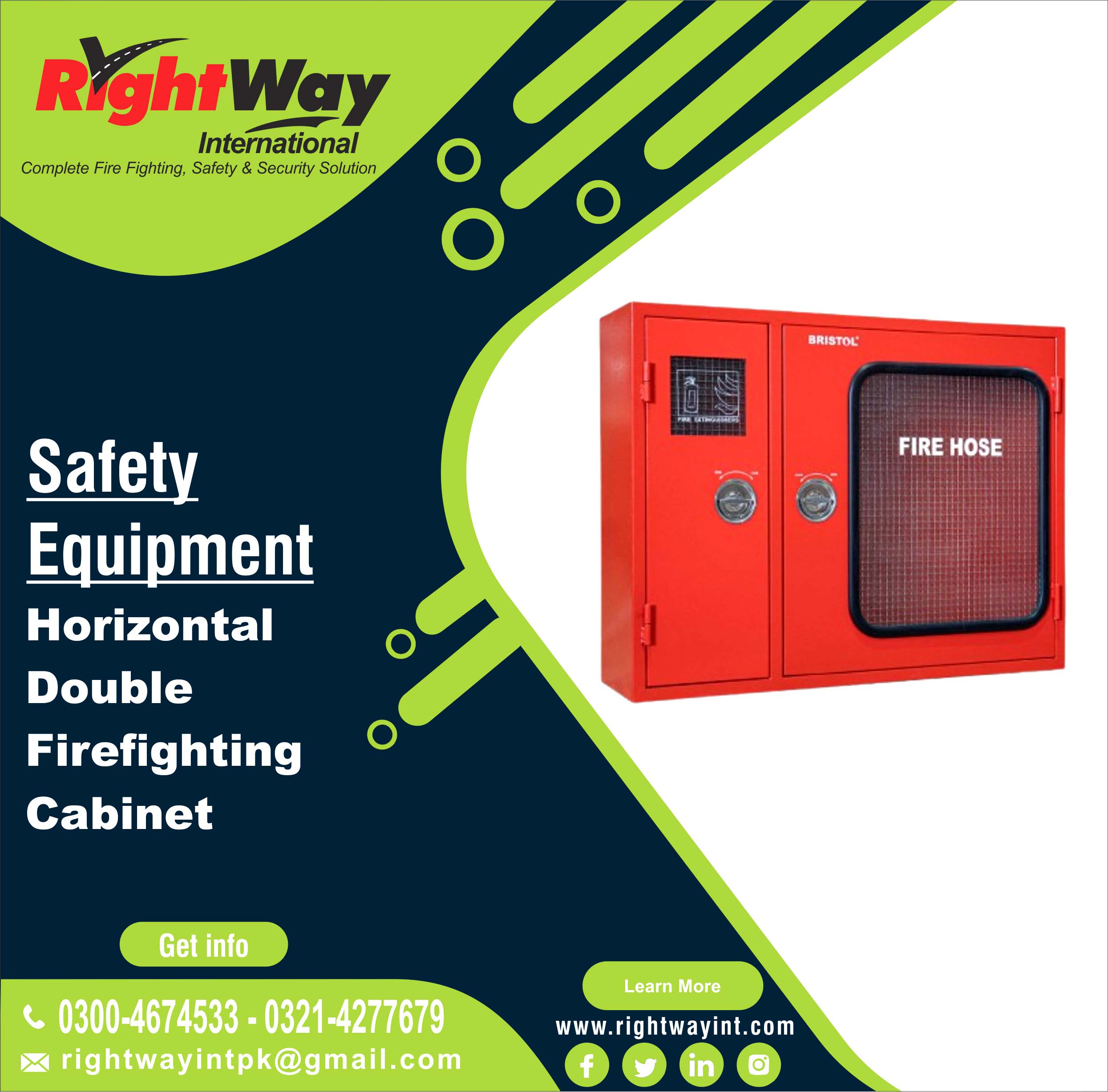 Horizontal Double Firefighting Cabinet