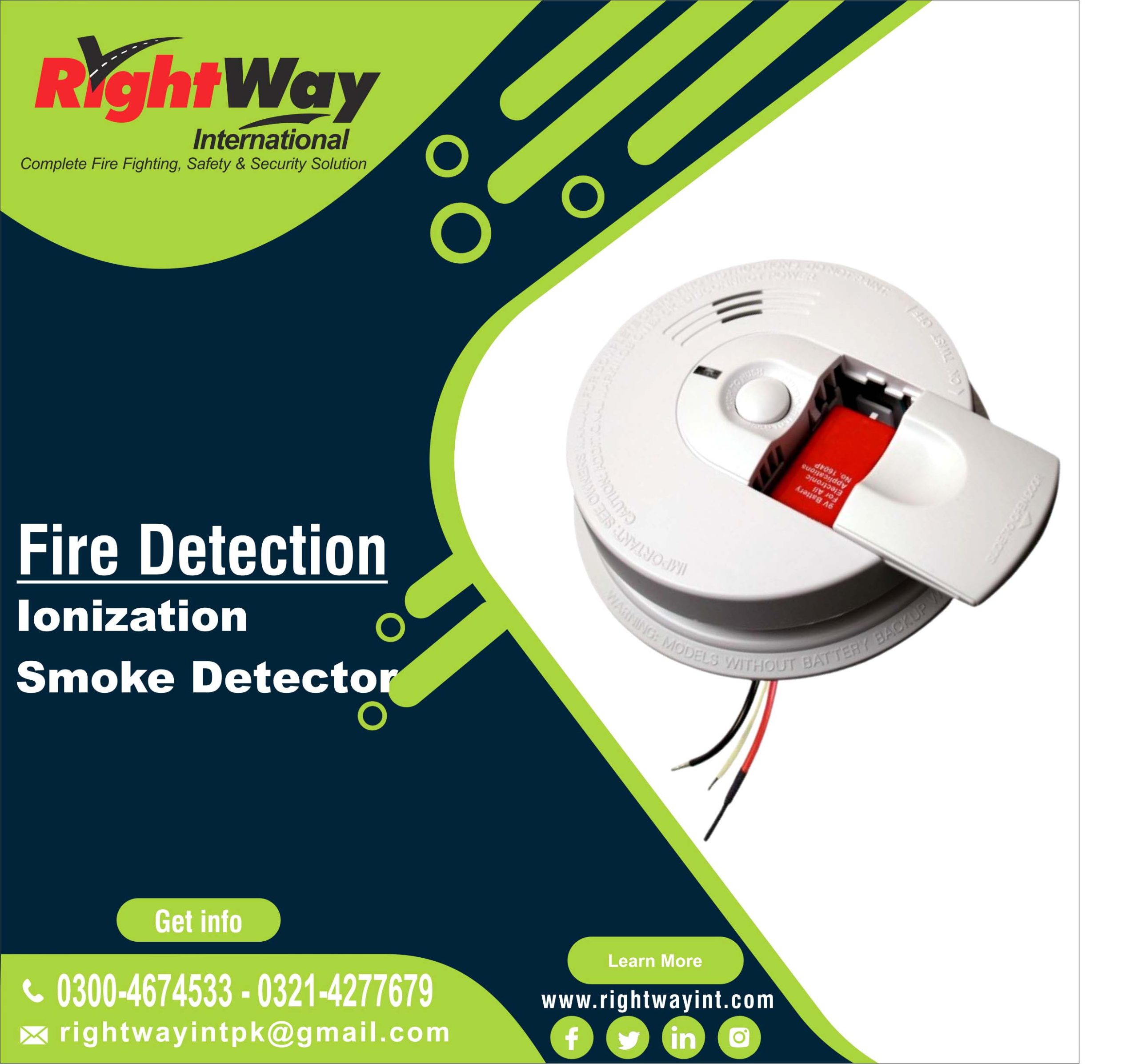 Ionization Smoke Detector in Pakistan