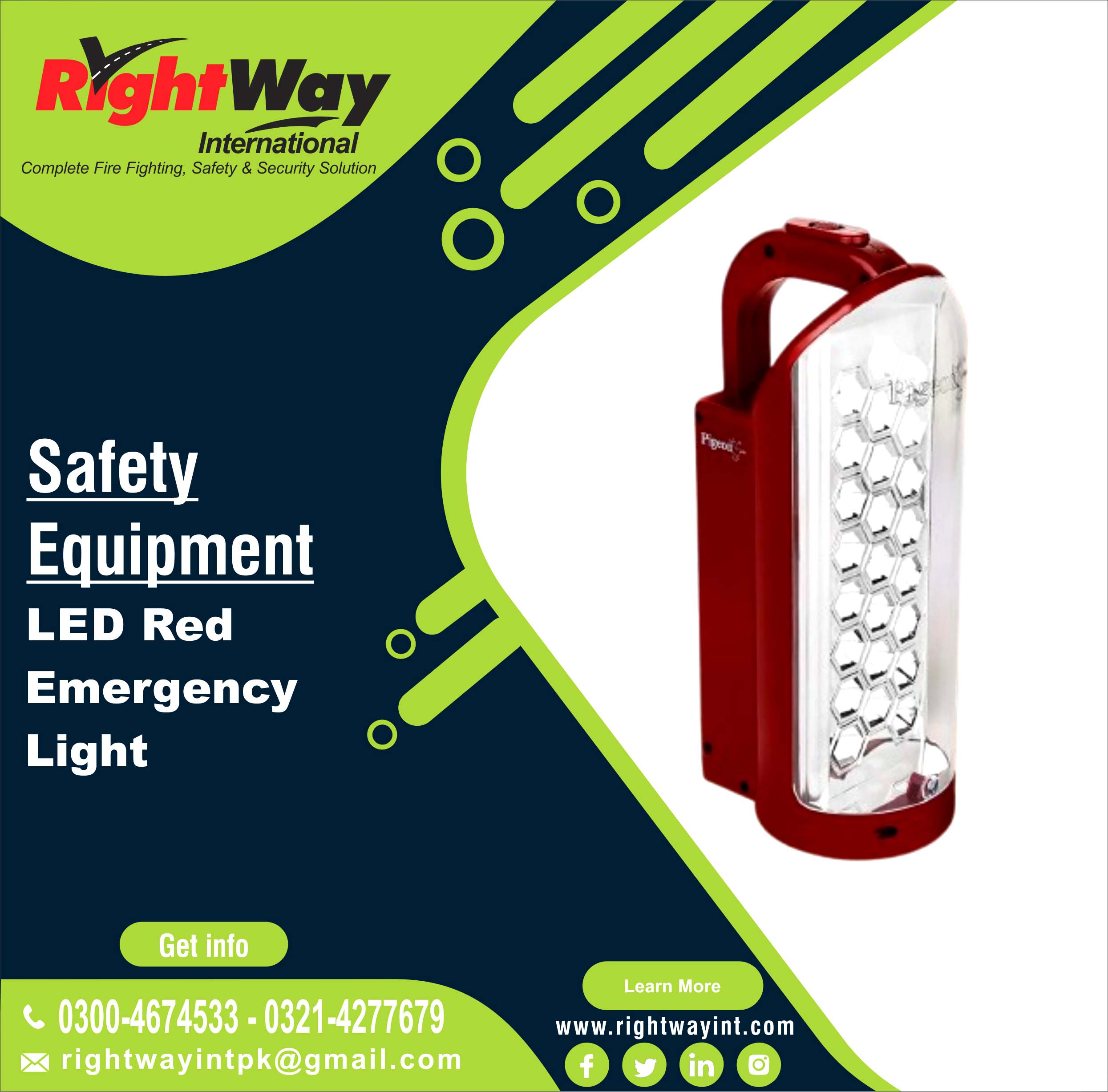 LED Red Emergency Light