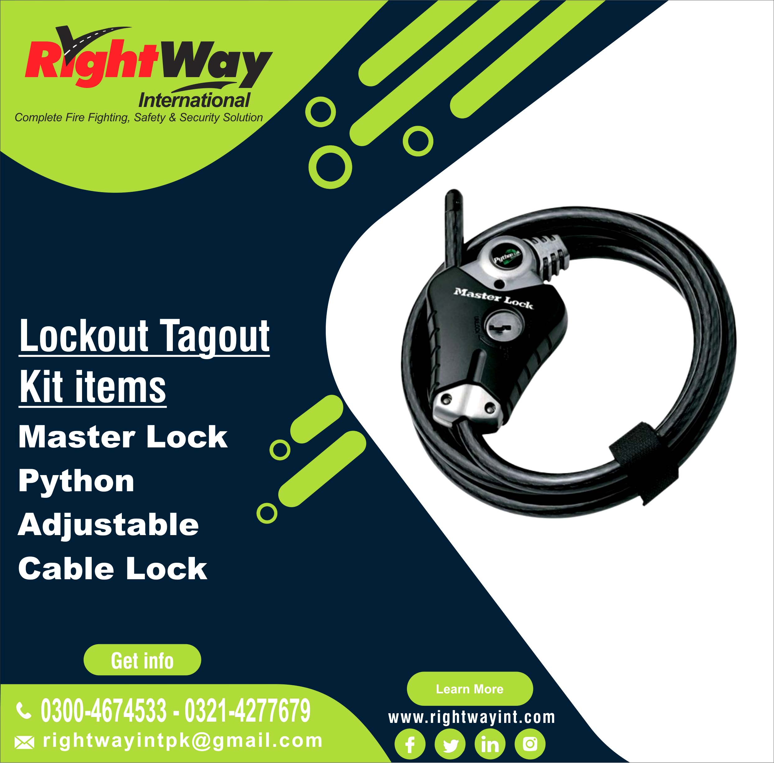 Master Lock Python Adjustable Cable Lock