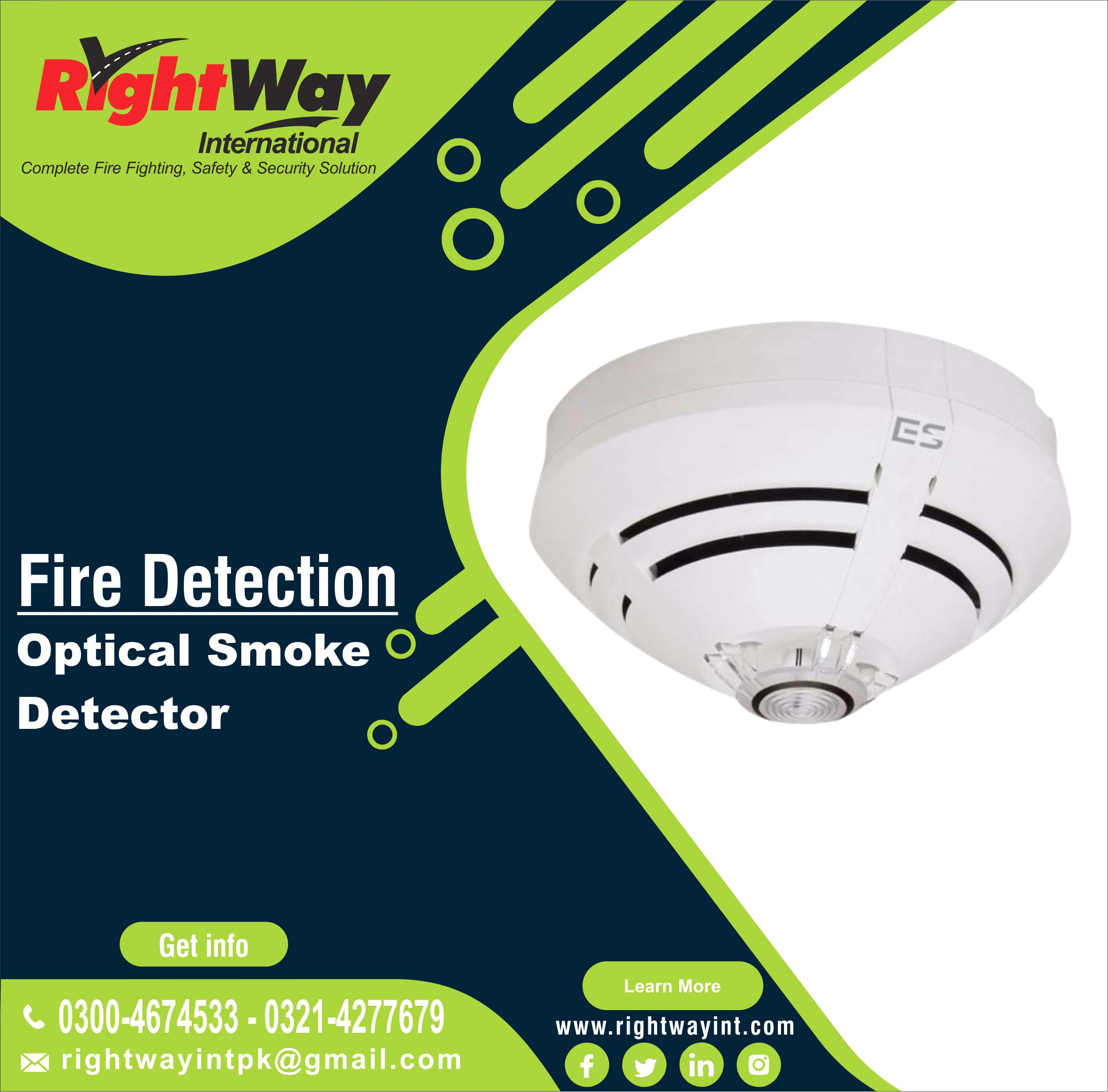 Optical Honeywell Smoke Detector
