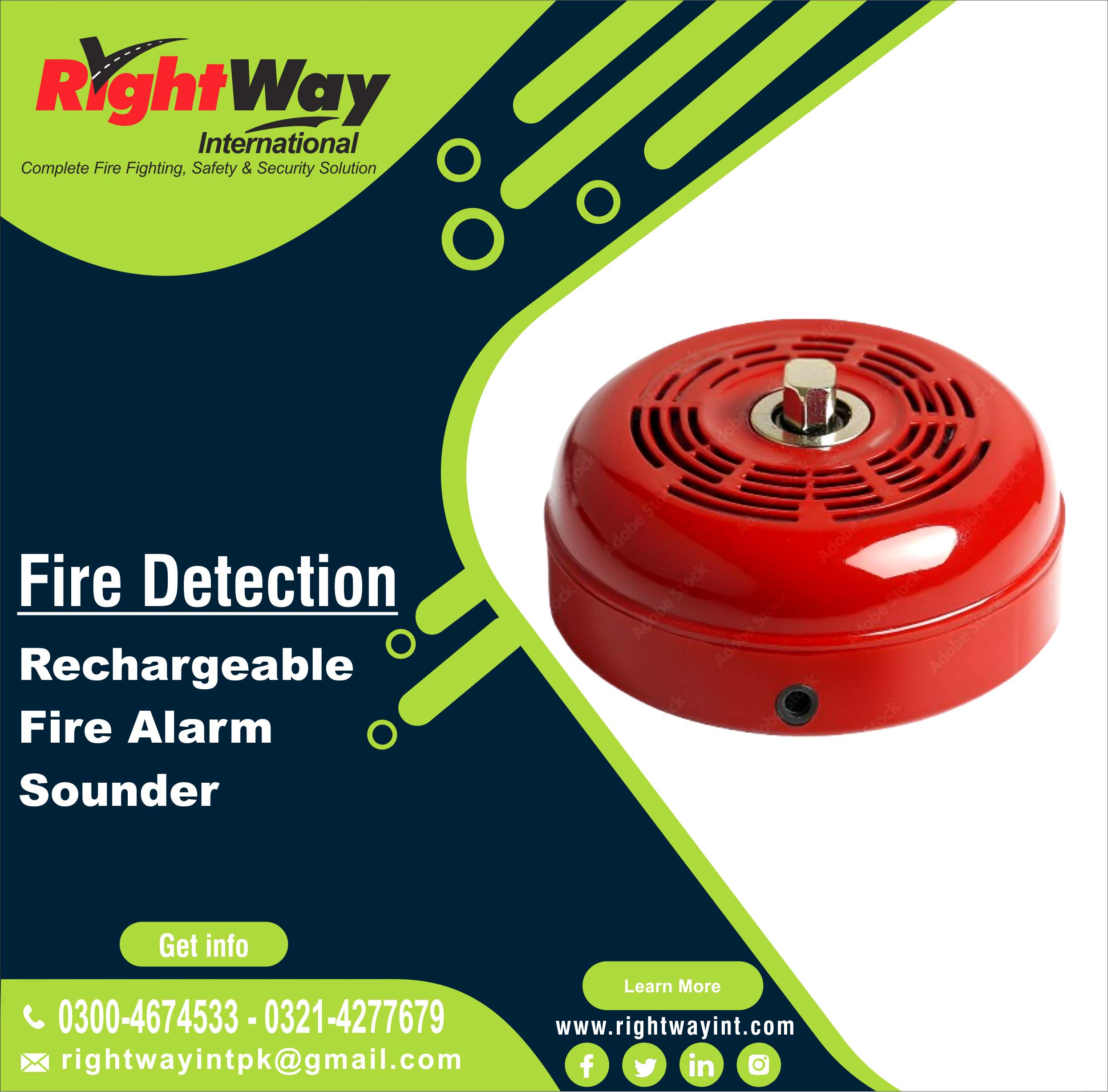 Rechargeable Fire Alarm Sounder