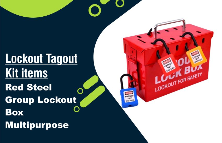 Red Steel Group Lockout Box Multipurpose