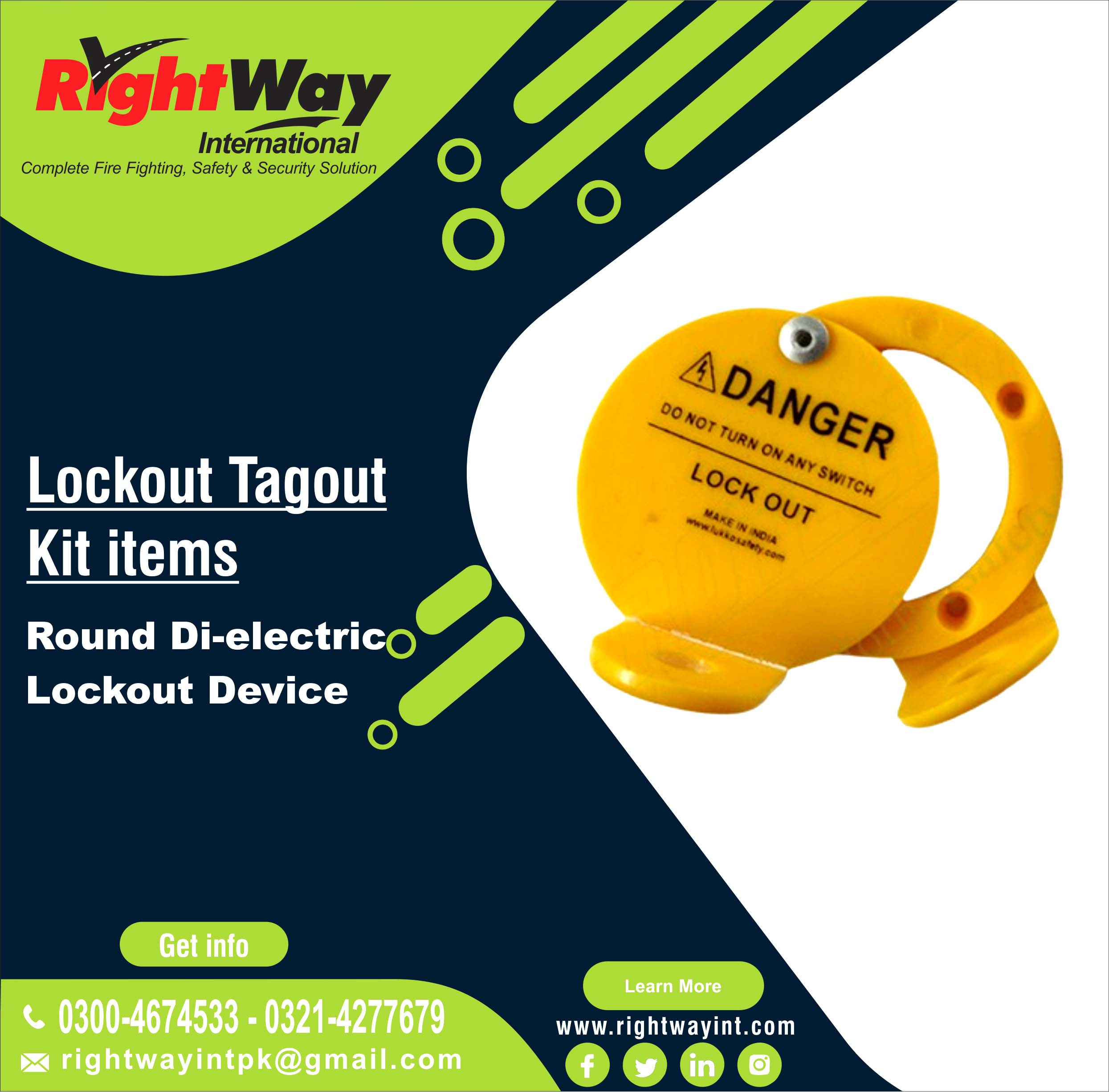 Round Di-electric Lockout Device