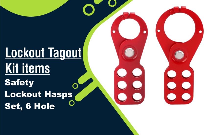 Safety Lockout Hasps Set ''6''Hole
