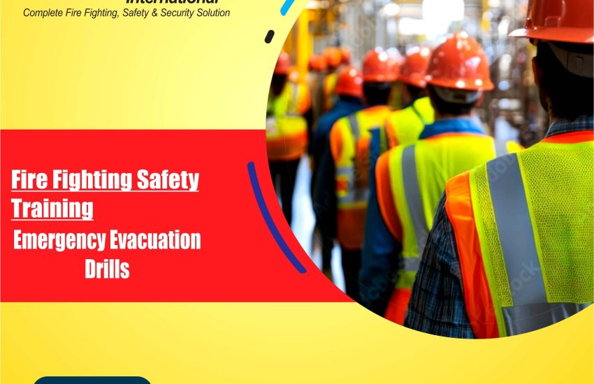 Workers Practicing Emergency Evacuation Drills