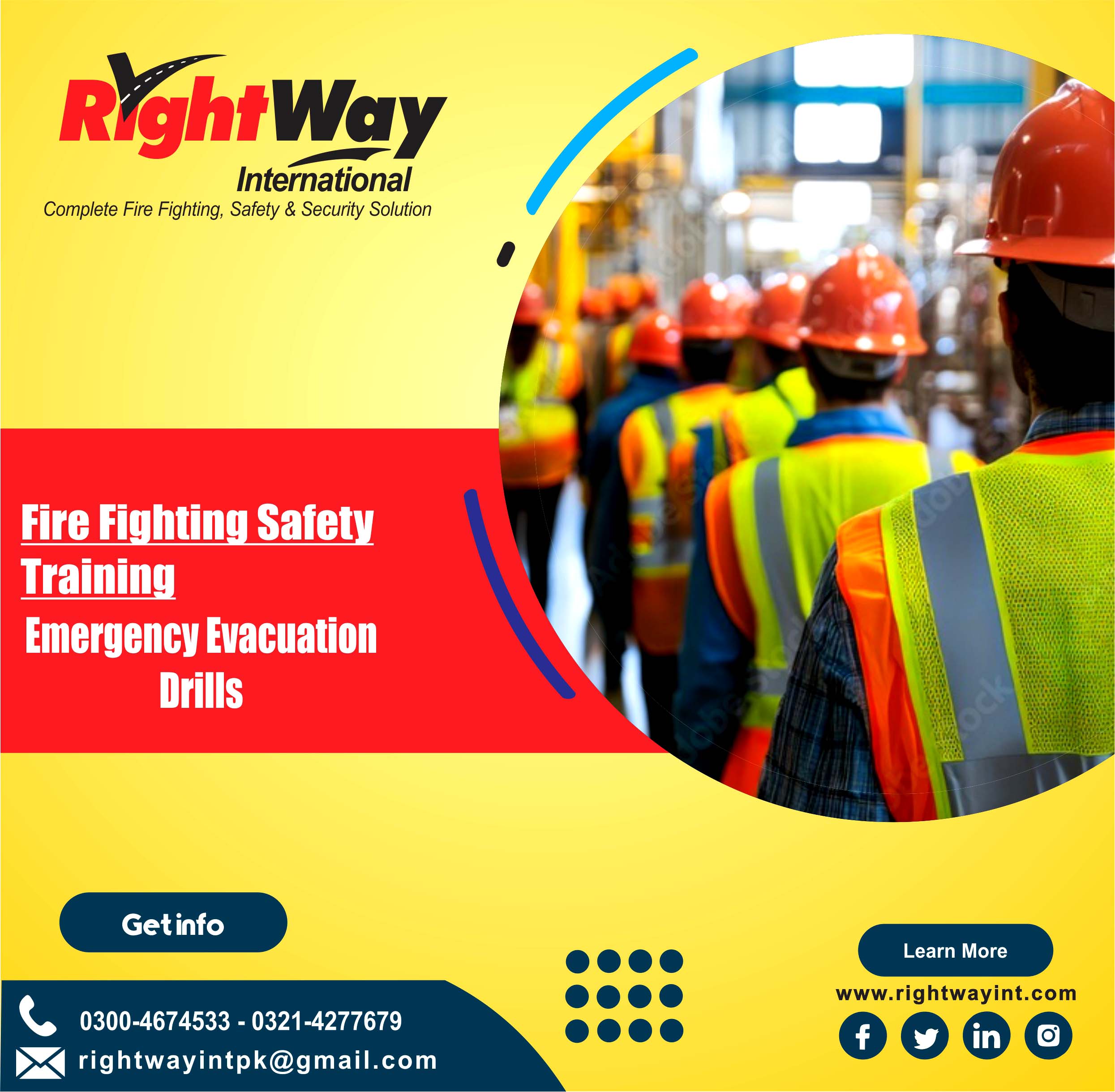 Workers Practicing Emergency Evacuation Drills