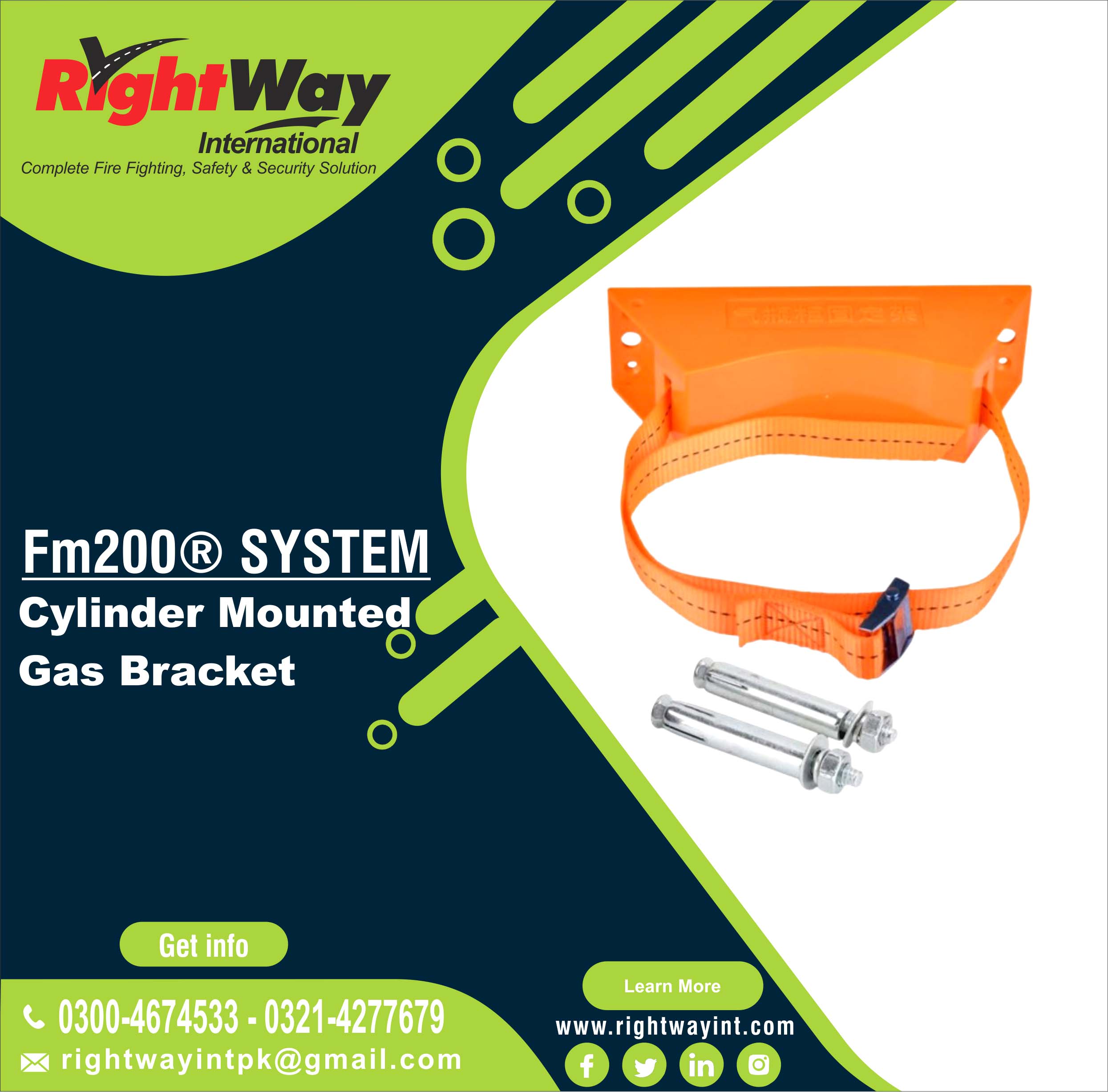 Cylinder Mounted Gas Bracket