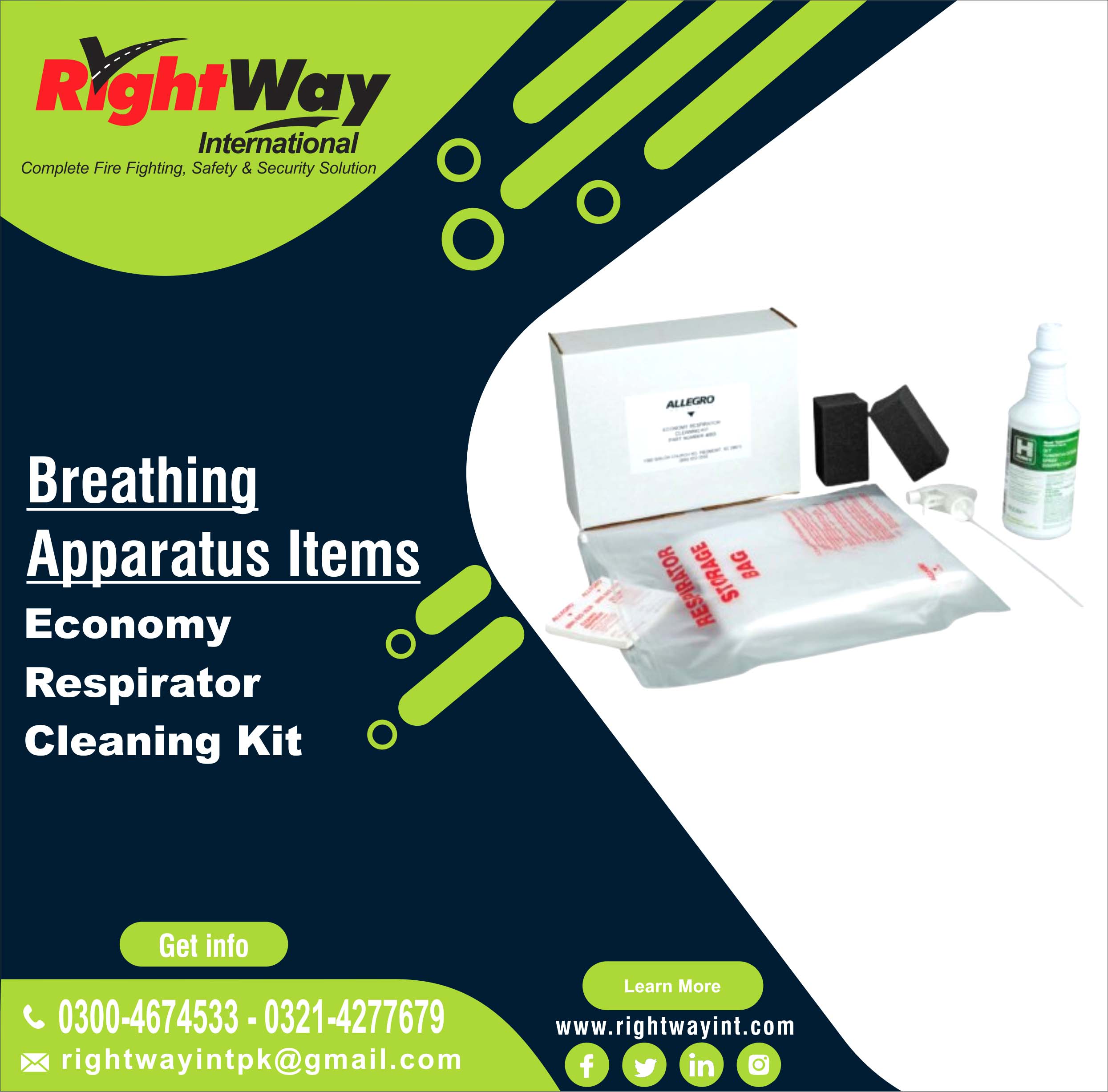 Economy Respirator Cleaning Kit