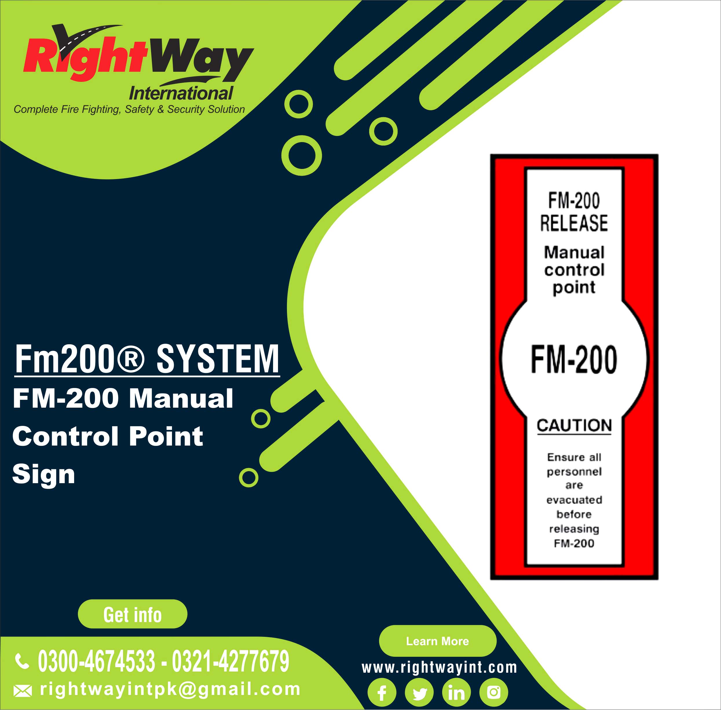 FM-200 Manual Control Point Sign