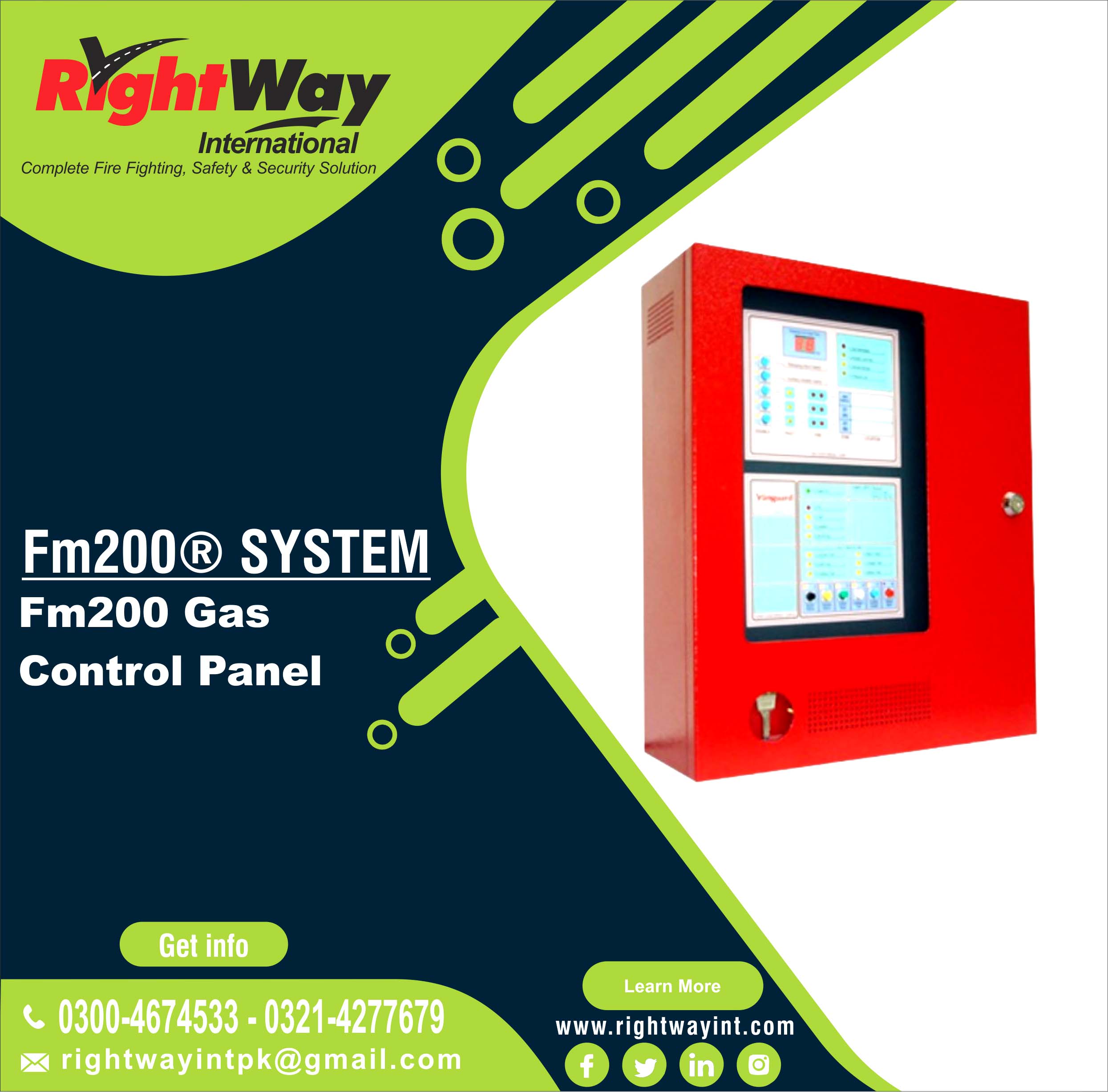 FM200 Gas Control Panel