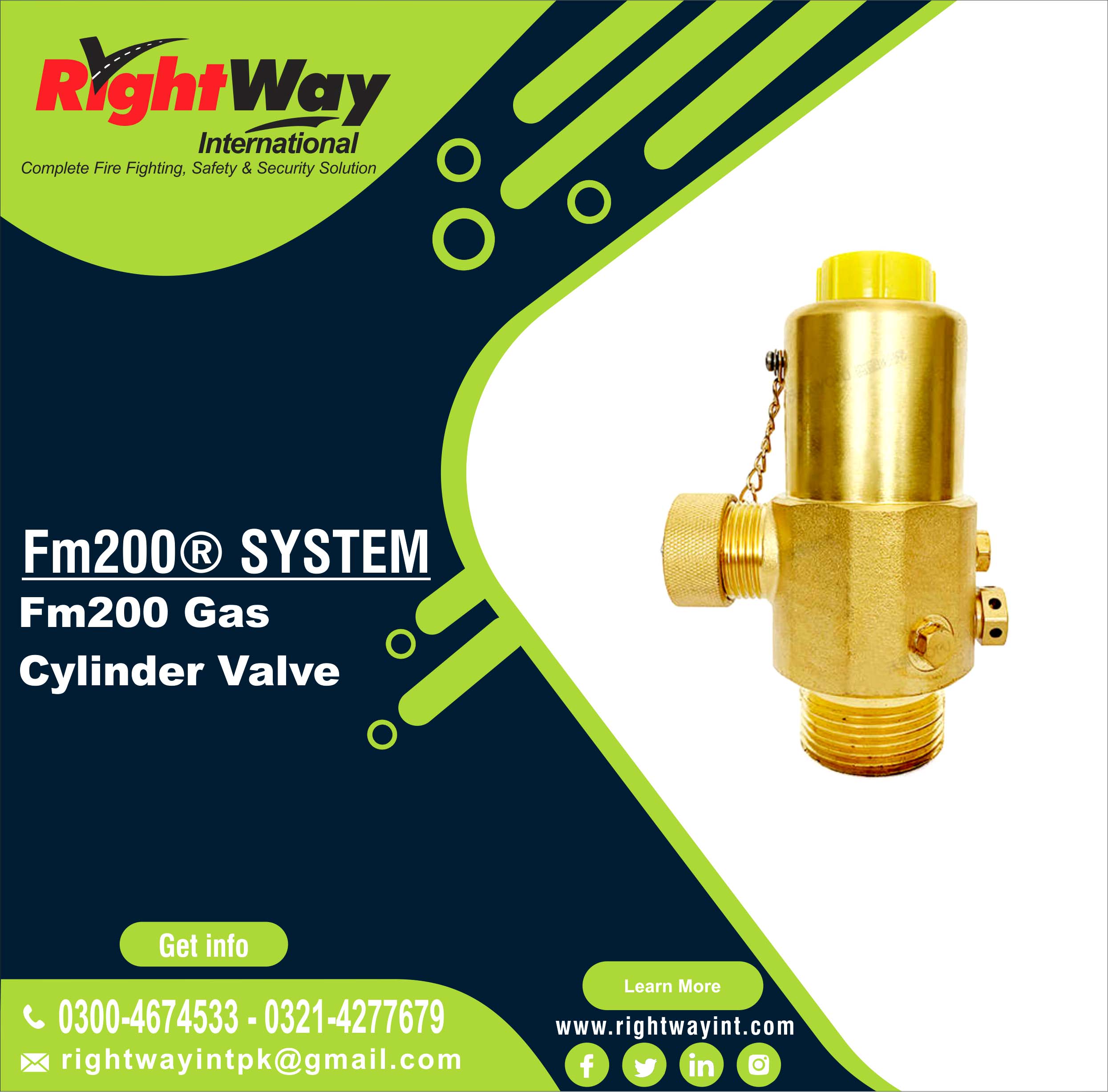 FM200 Gas Cylinder Valve