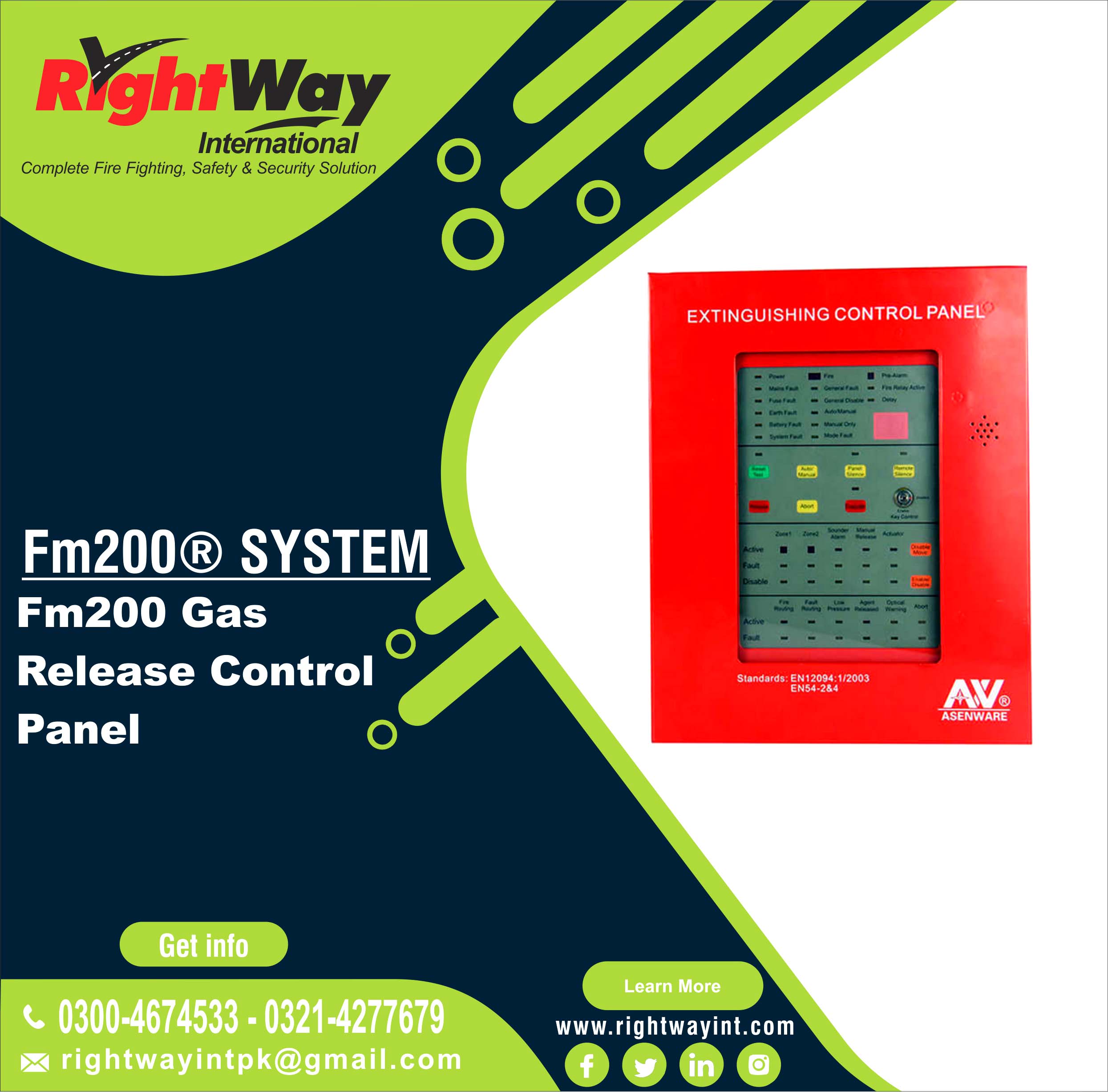 FM200 Gas Release Control Panel