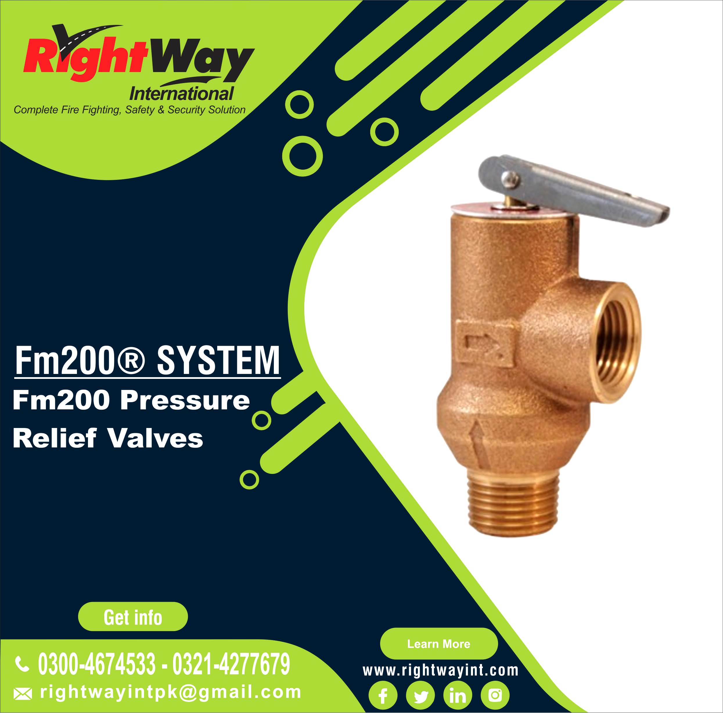 FM200 Pressure Relief Valves