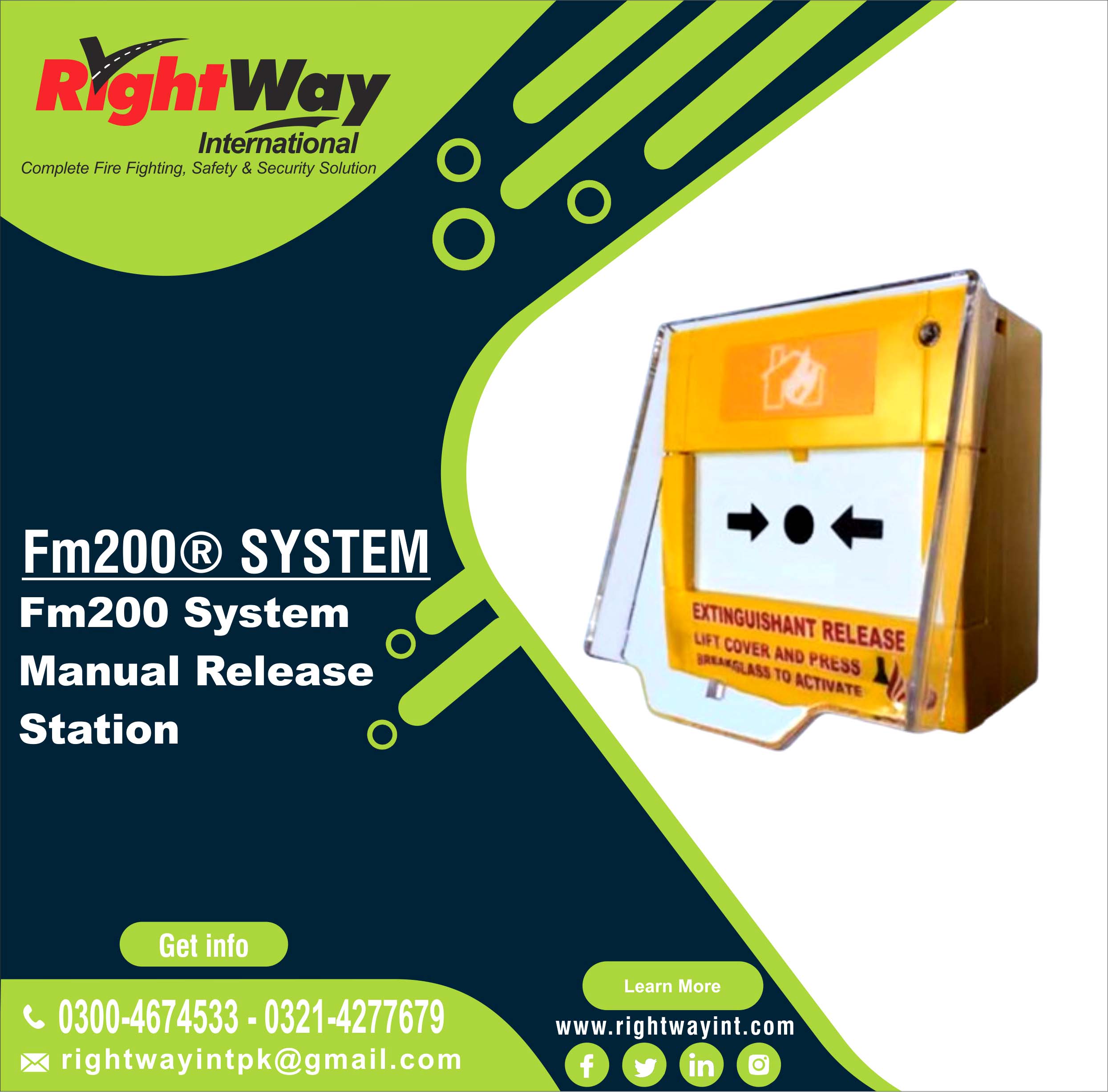 FM200 System Manual Release Station