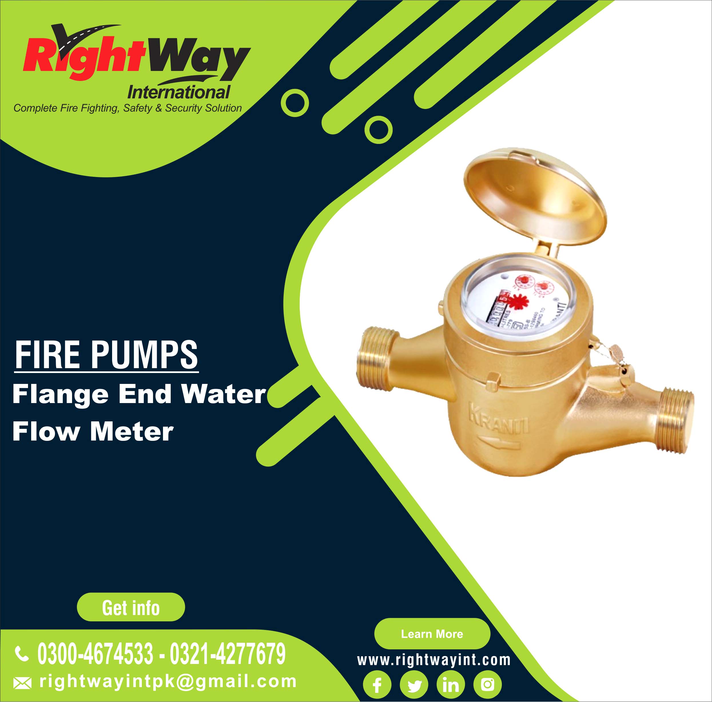 Flange End Water Flow Meter