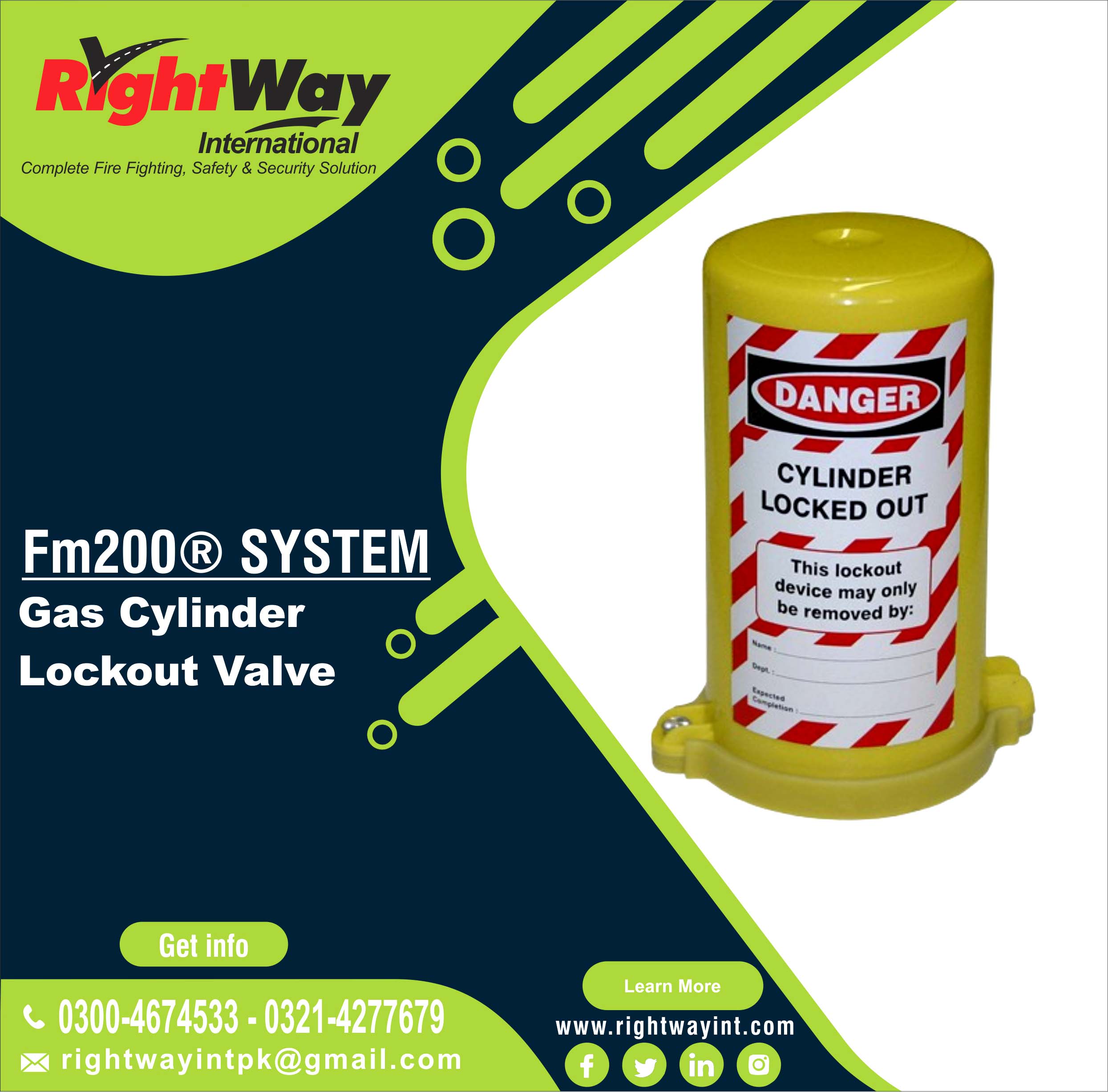 Gas Cylinder Lockout Valve