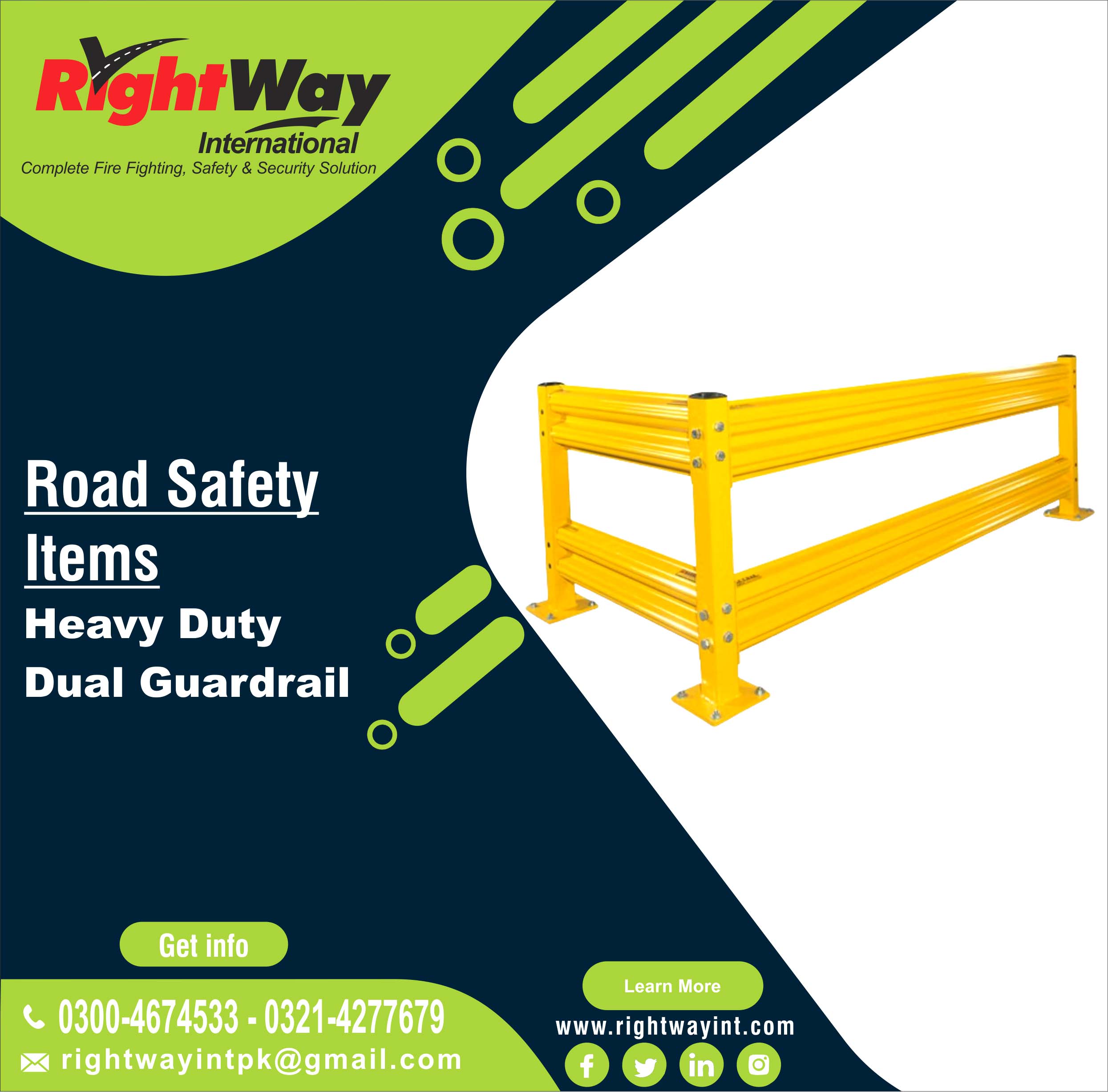 Heavy Duty Dual Guardrail