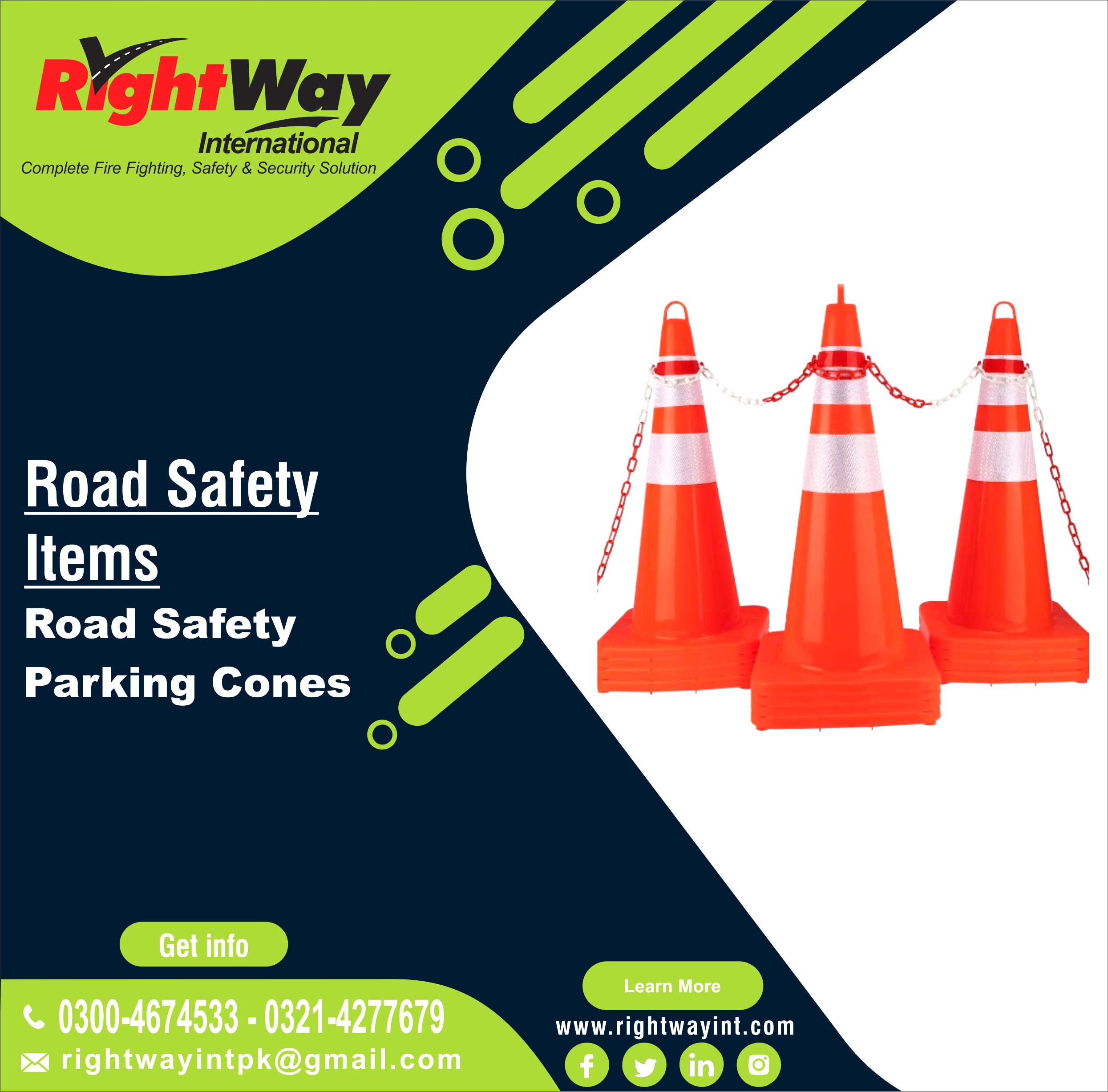 PVC Road Safety Parking Cones
