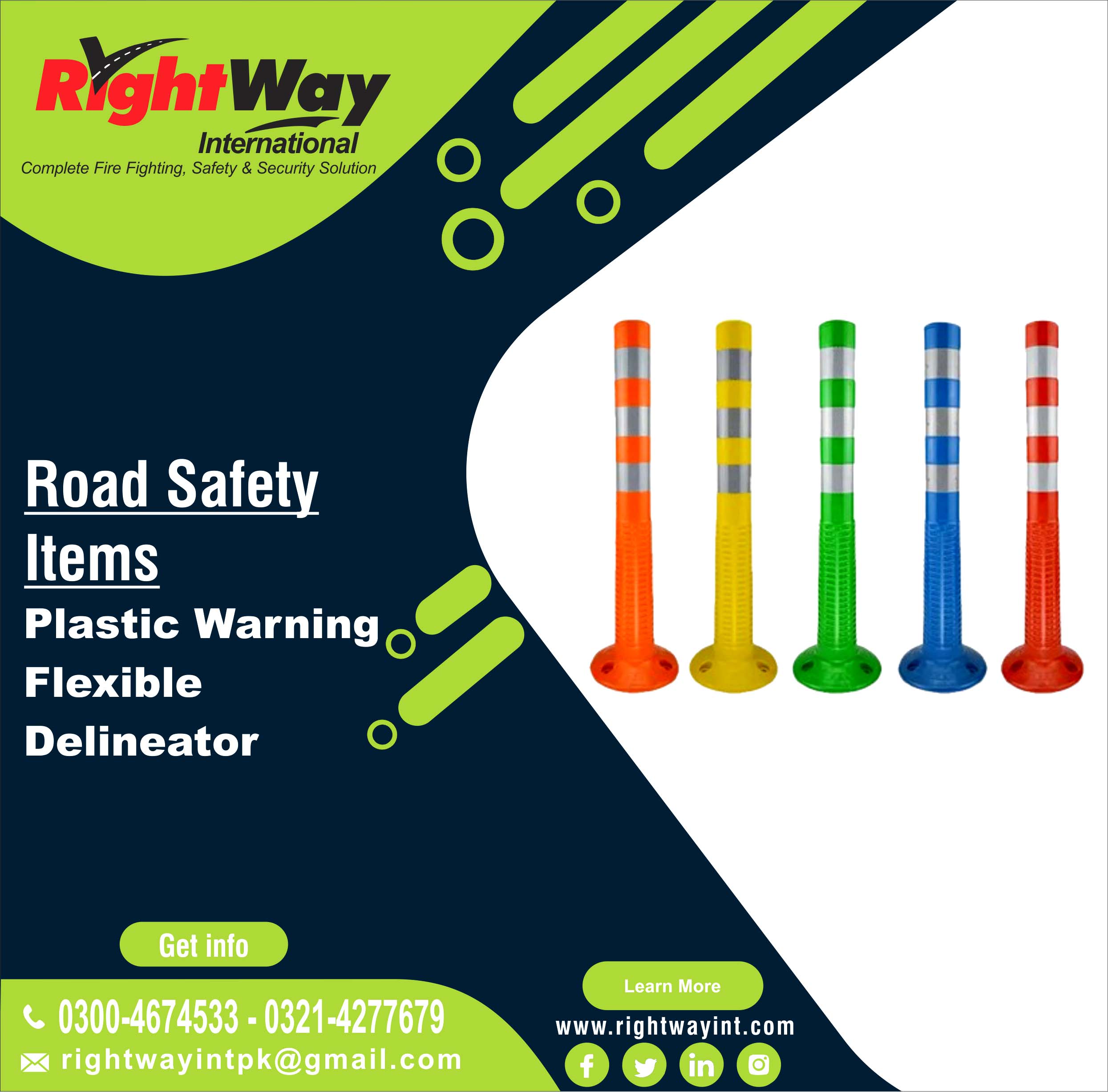 Plastic Warning Flexible Delineator