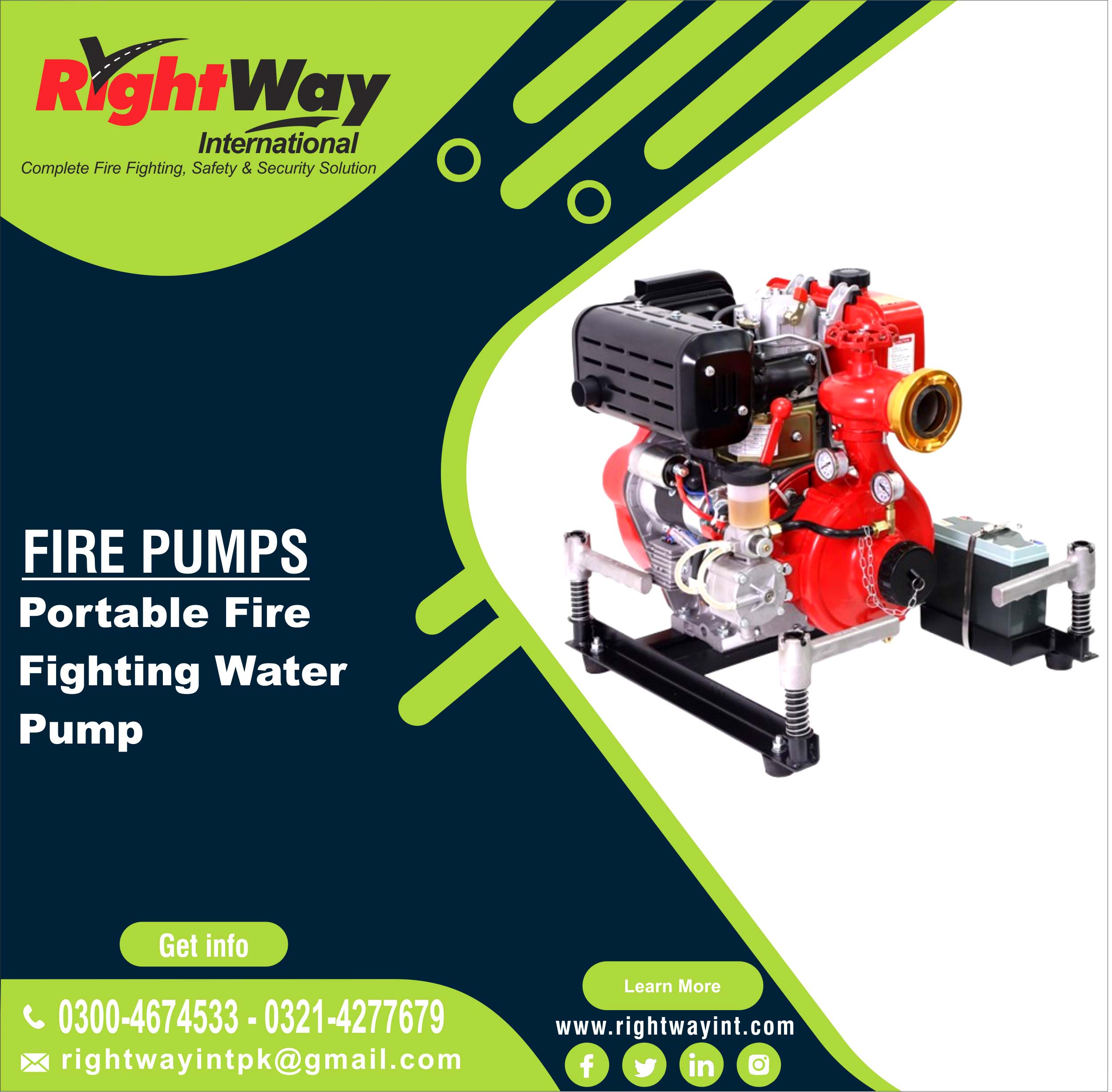 Portable Fire Fighting Water Pump