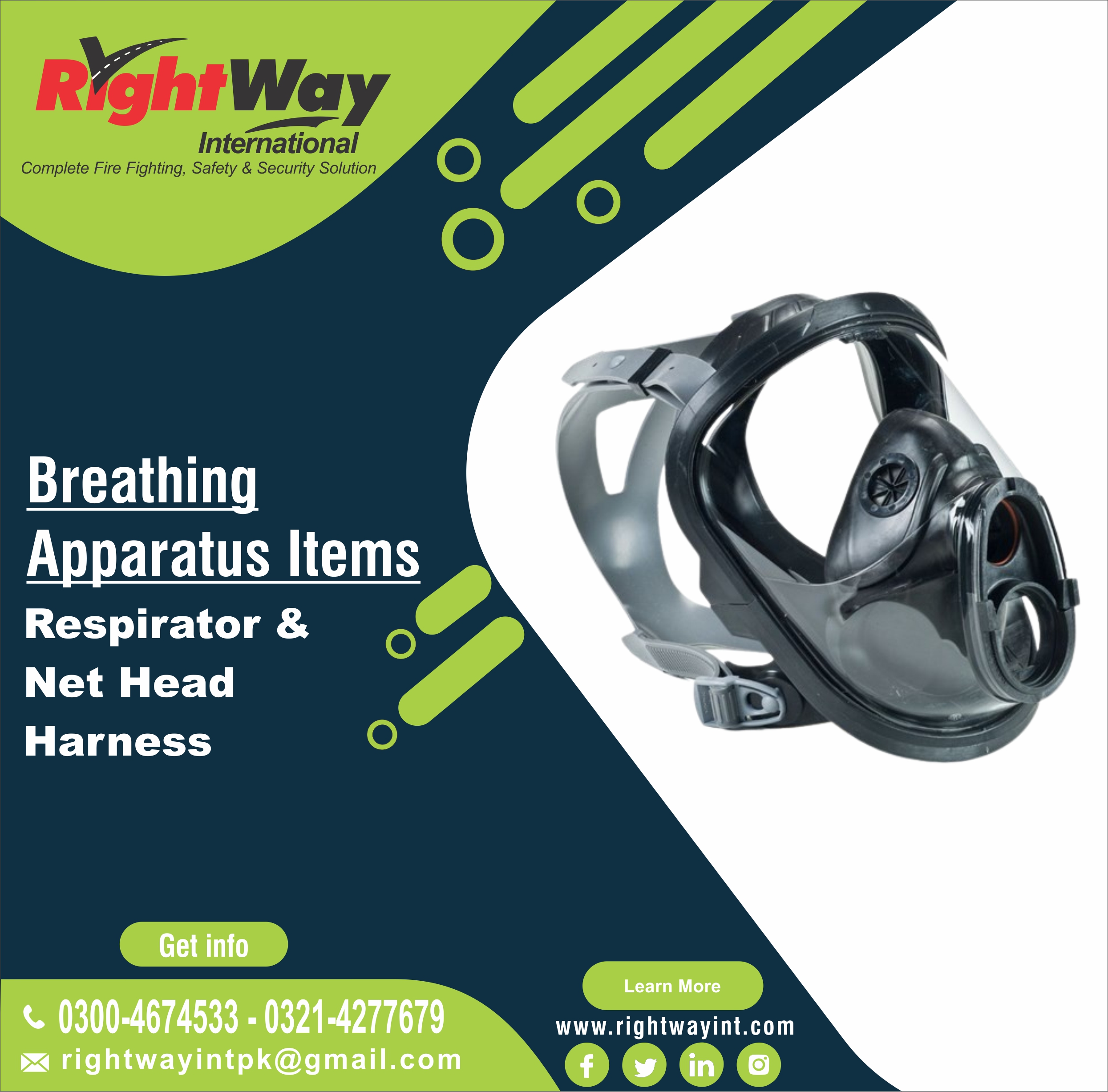 Respirator & Net Head Harness