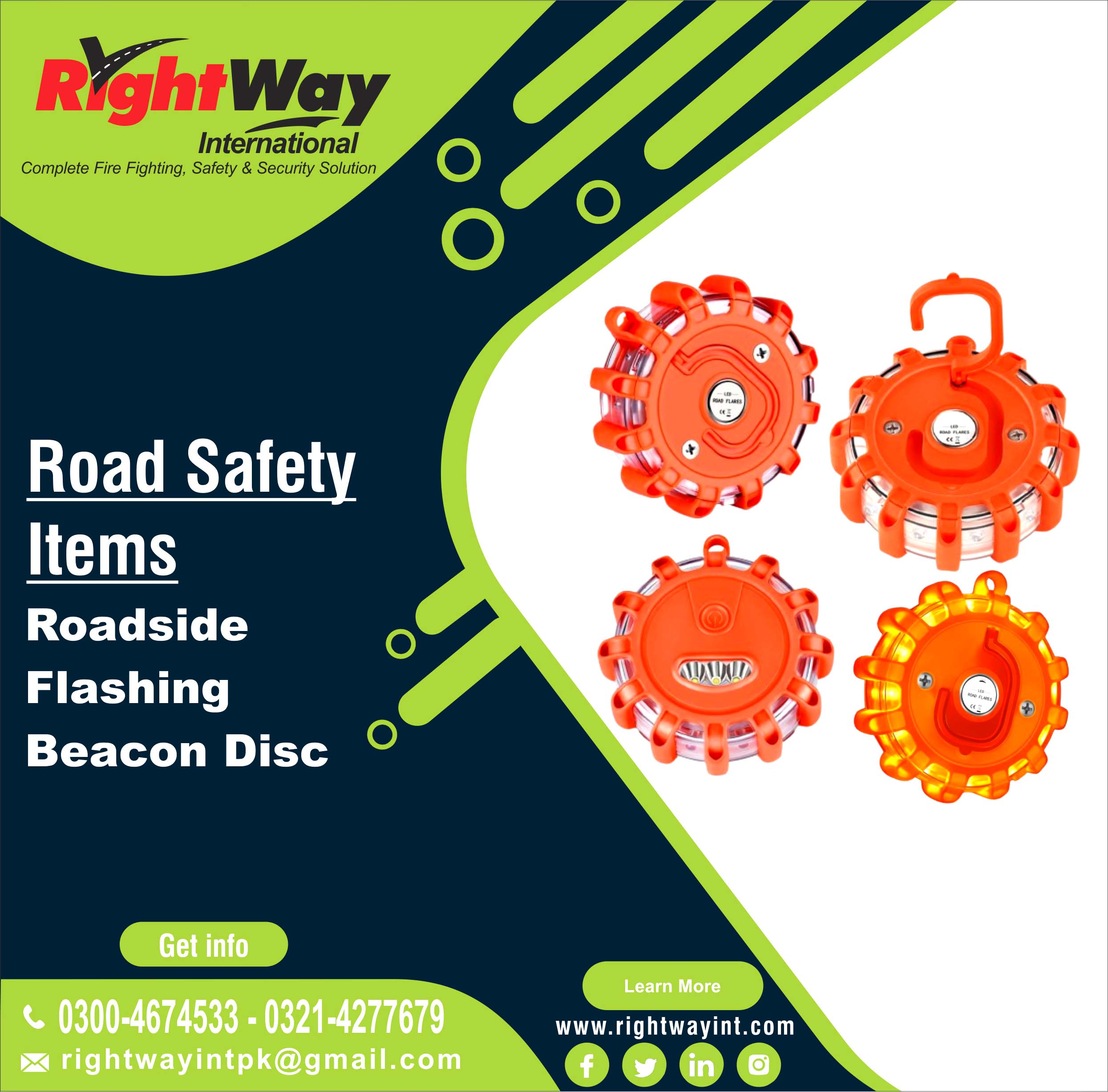 Roadside Flashing Beacon Disc