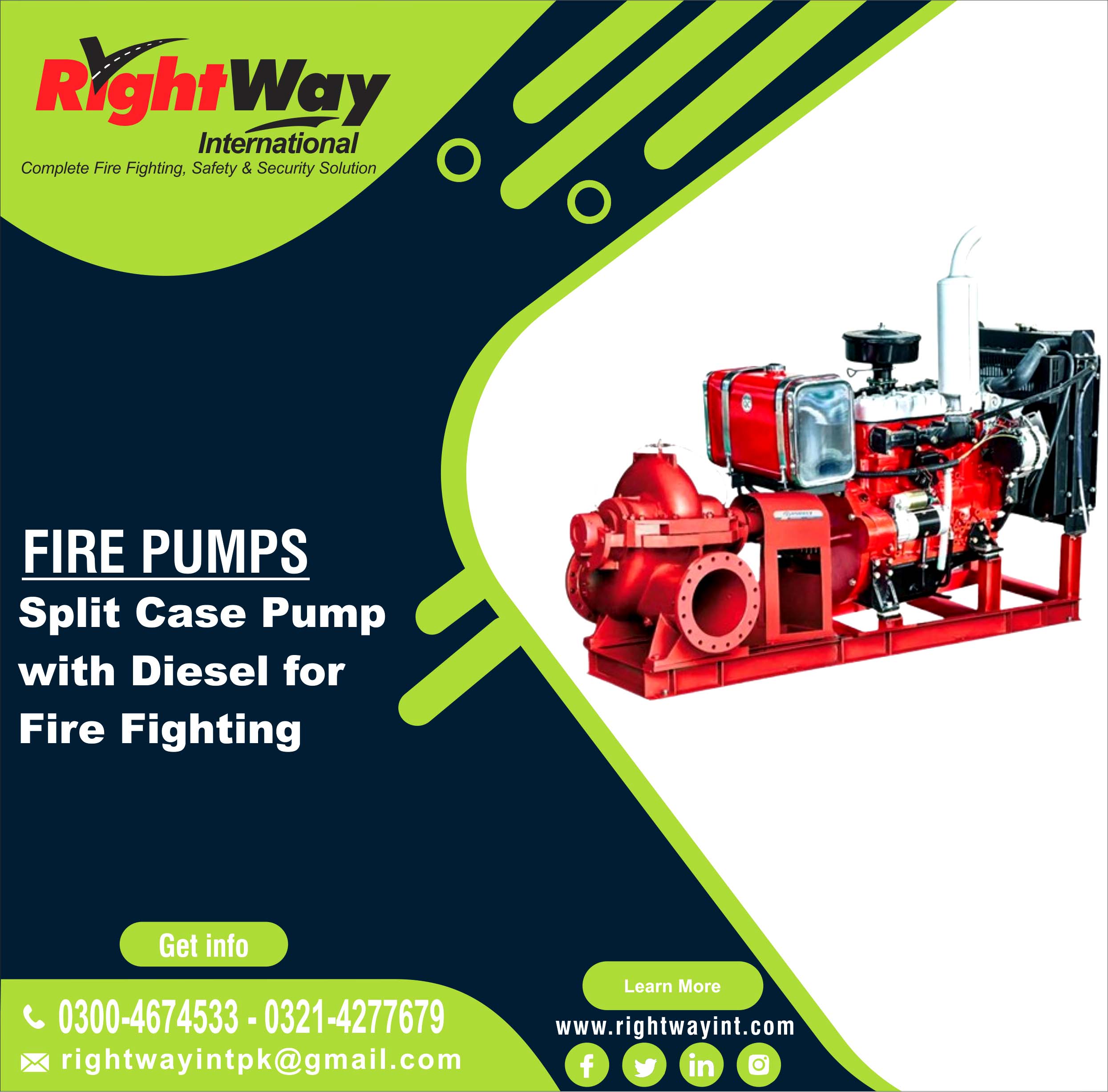 Split Case Pump with Diesel for Fire Fighting