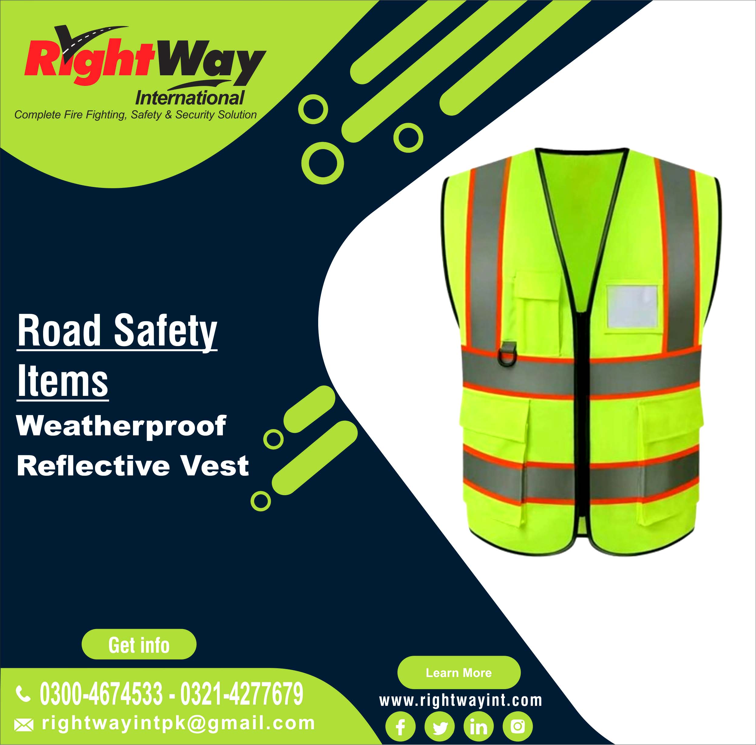 Weatherproof Reflective Vest