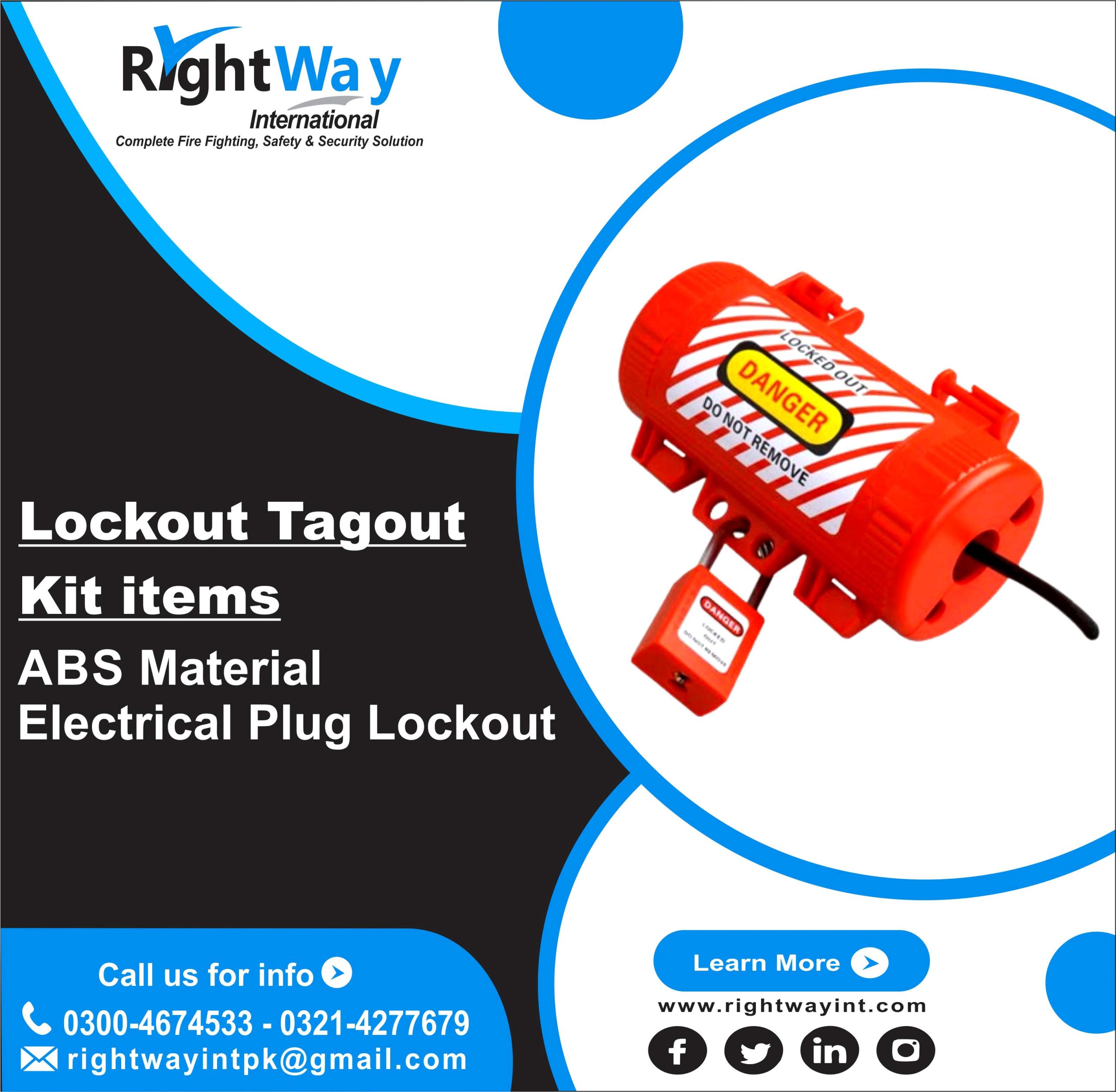 ABS Material Electrical Plug Lockout