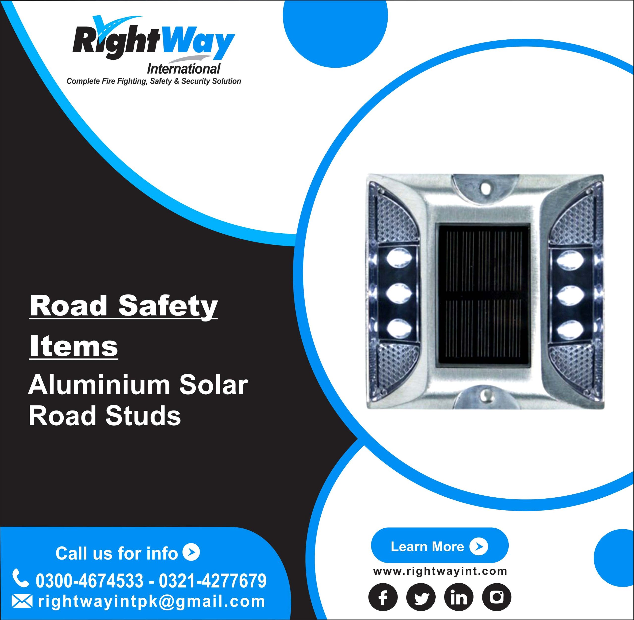 Aluminium Solar Road Studs
