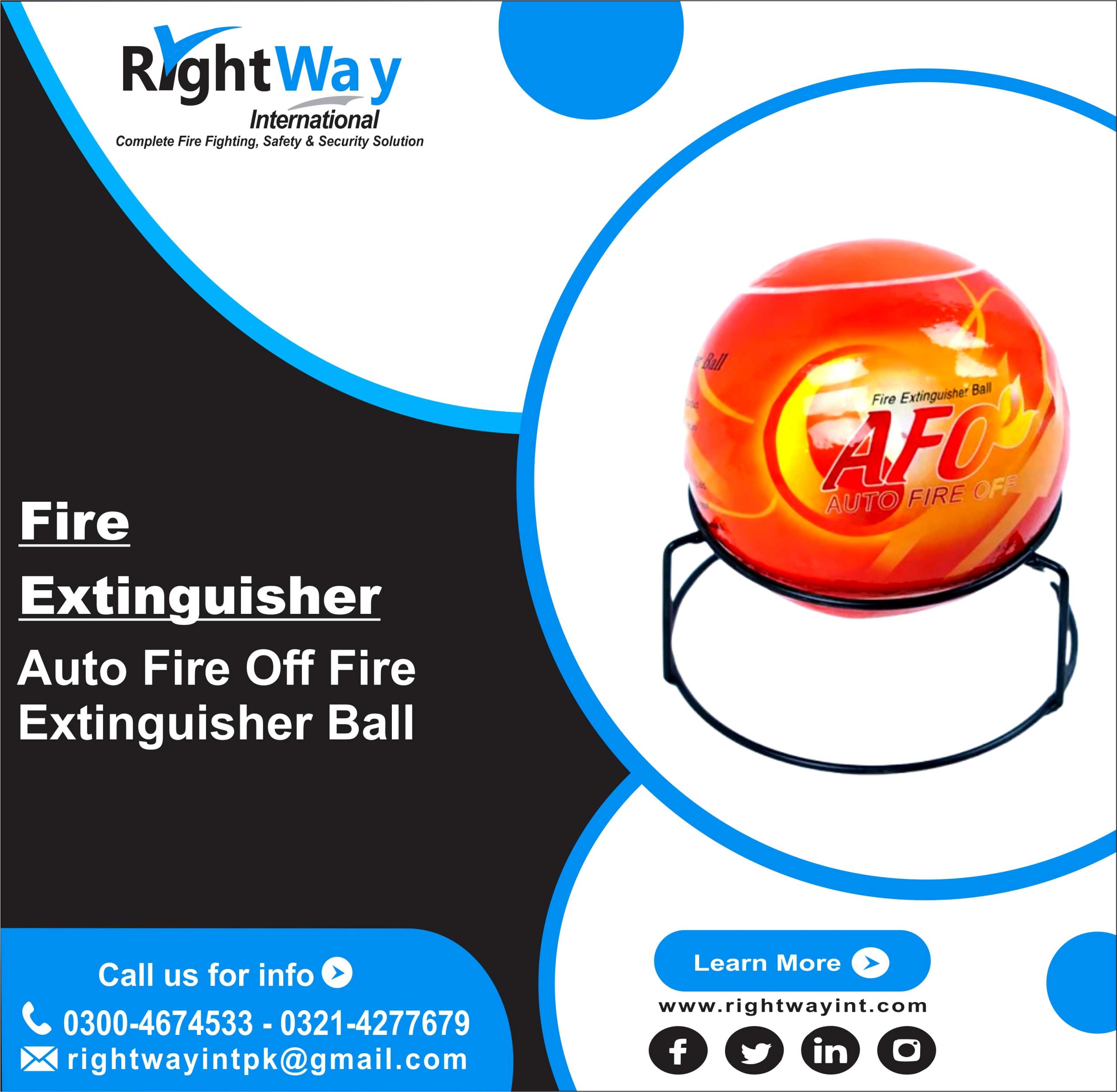 Auto Fire Off Fire Extinguisher Ball
