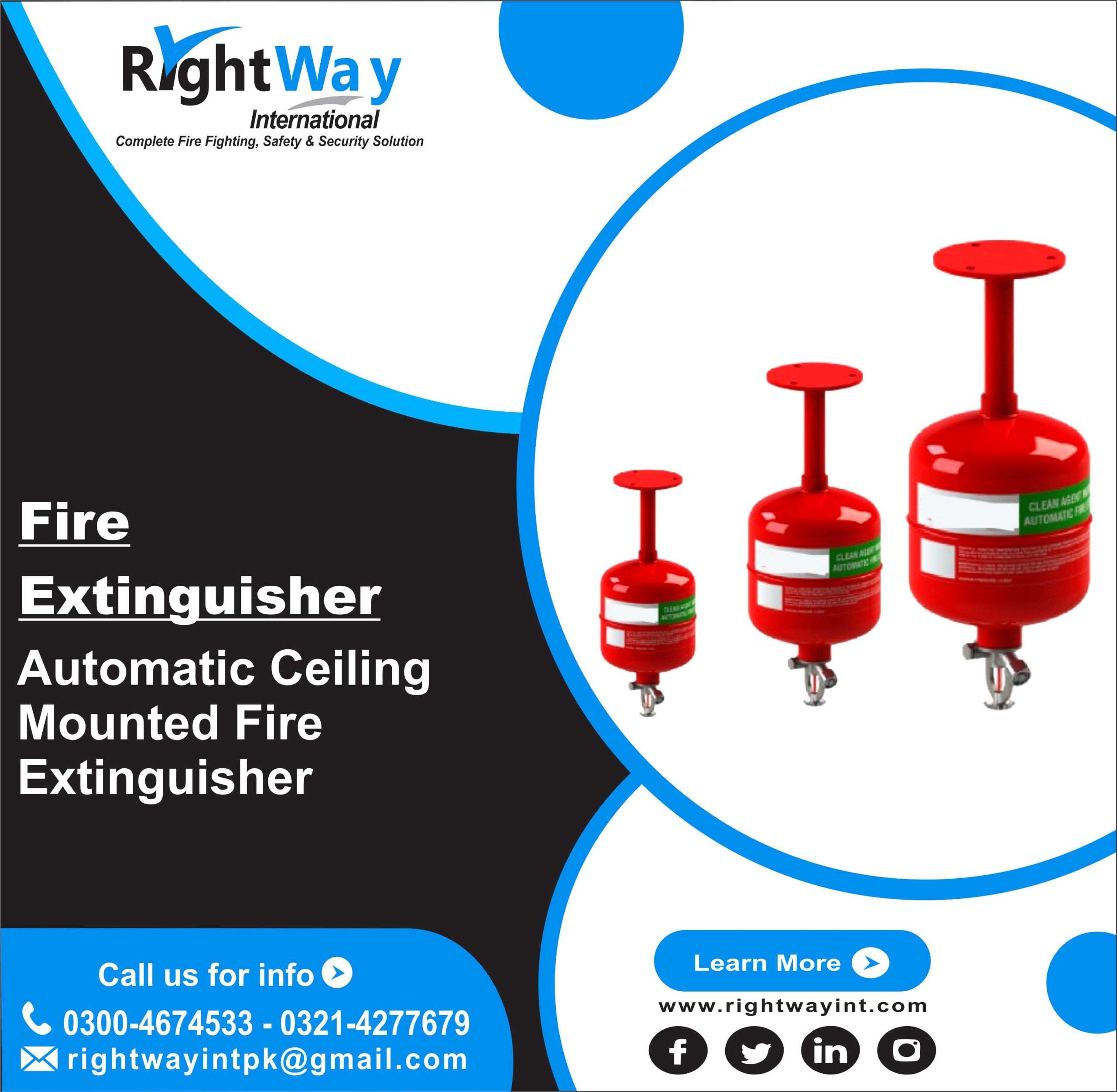 Automatic Ceiling Mounted Fire Extinguisher