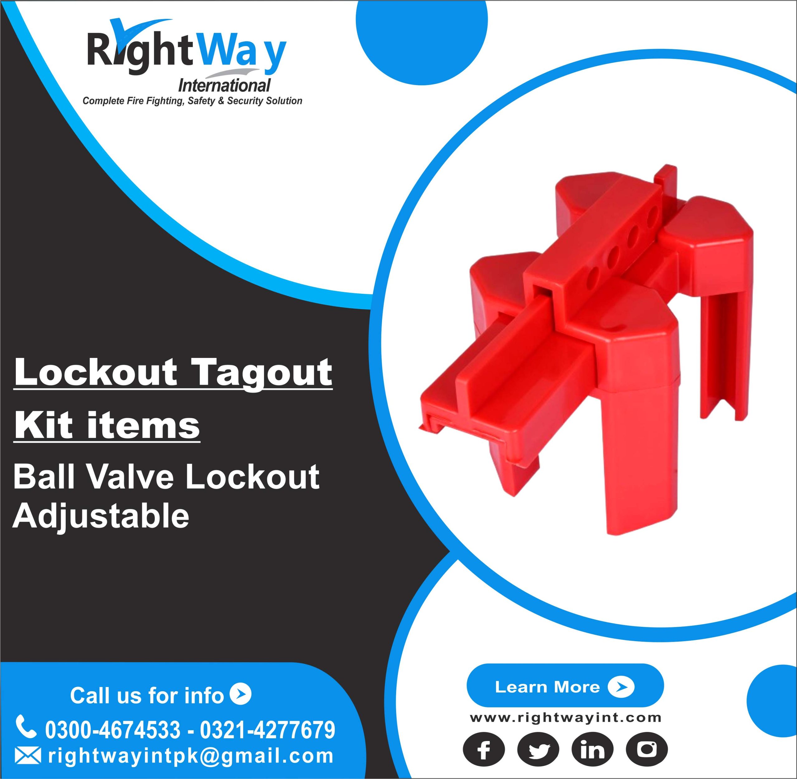 Ball Valve Lockout Adjustable