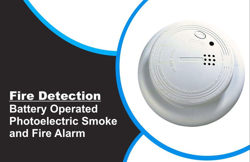 Battery Operated Photoelectric Smoke and Fire Alarm