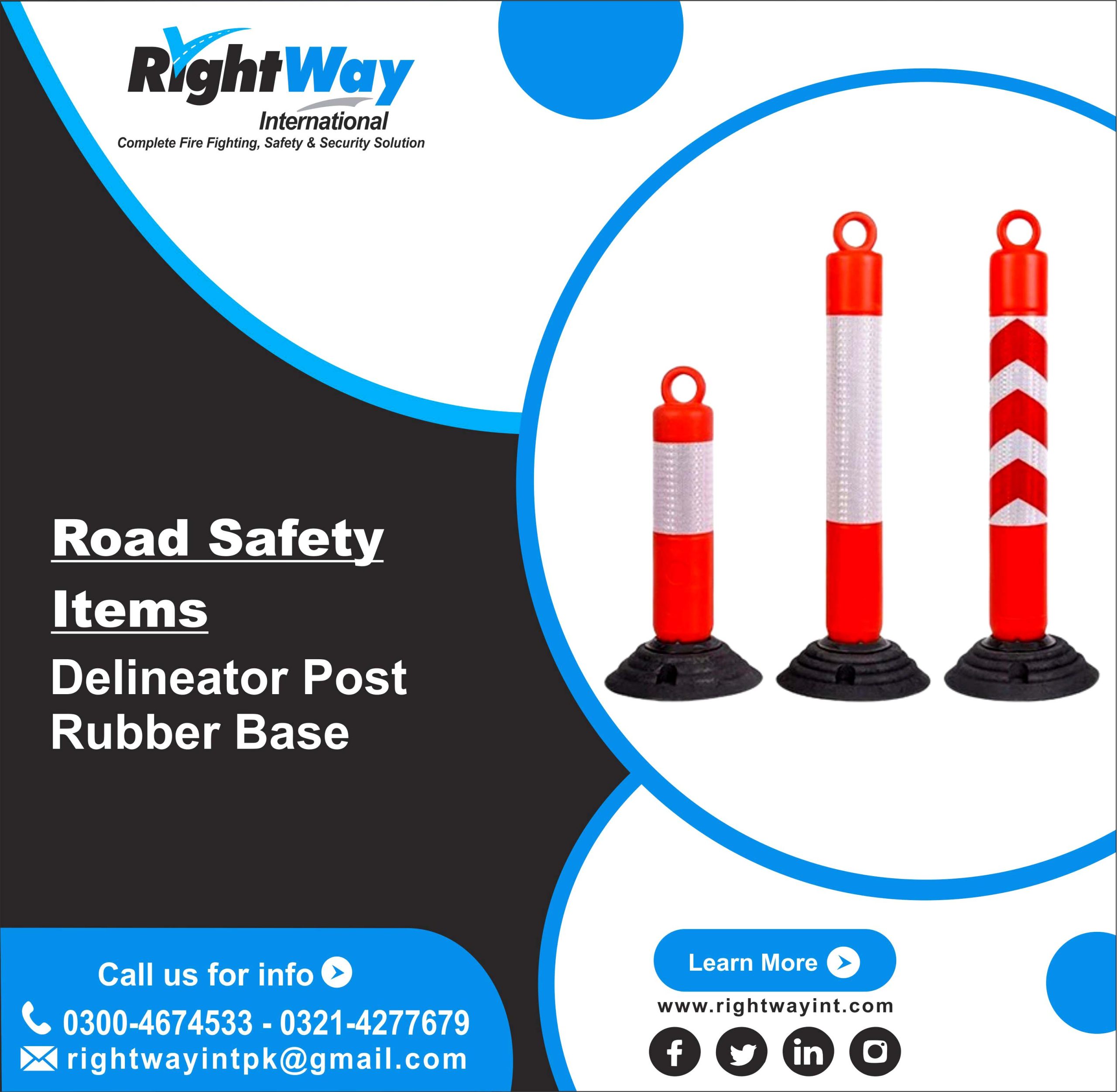 Delineator Post Rubber Base