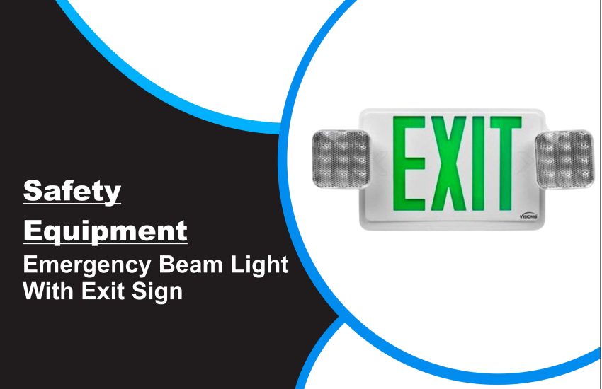 Emergency Beam Light With Exit Sign